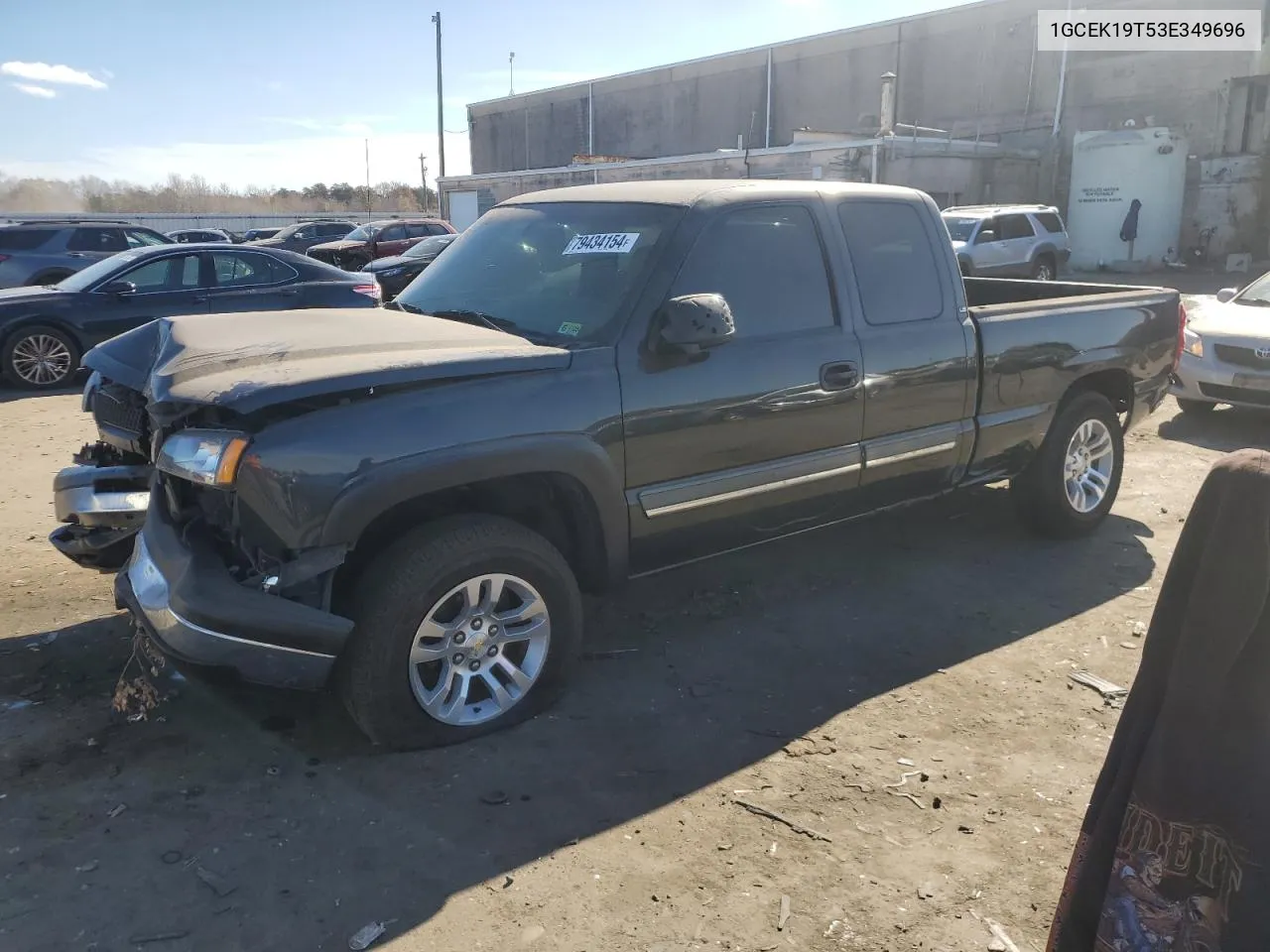 2003 Chevrolet Silverado K1500 VIN: 1GCEK19T53E349696 Lot: 79434154