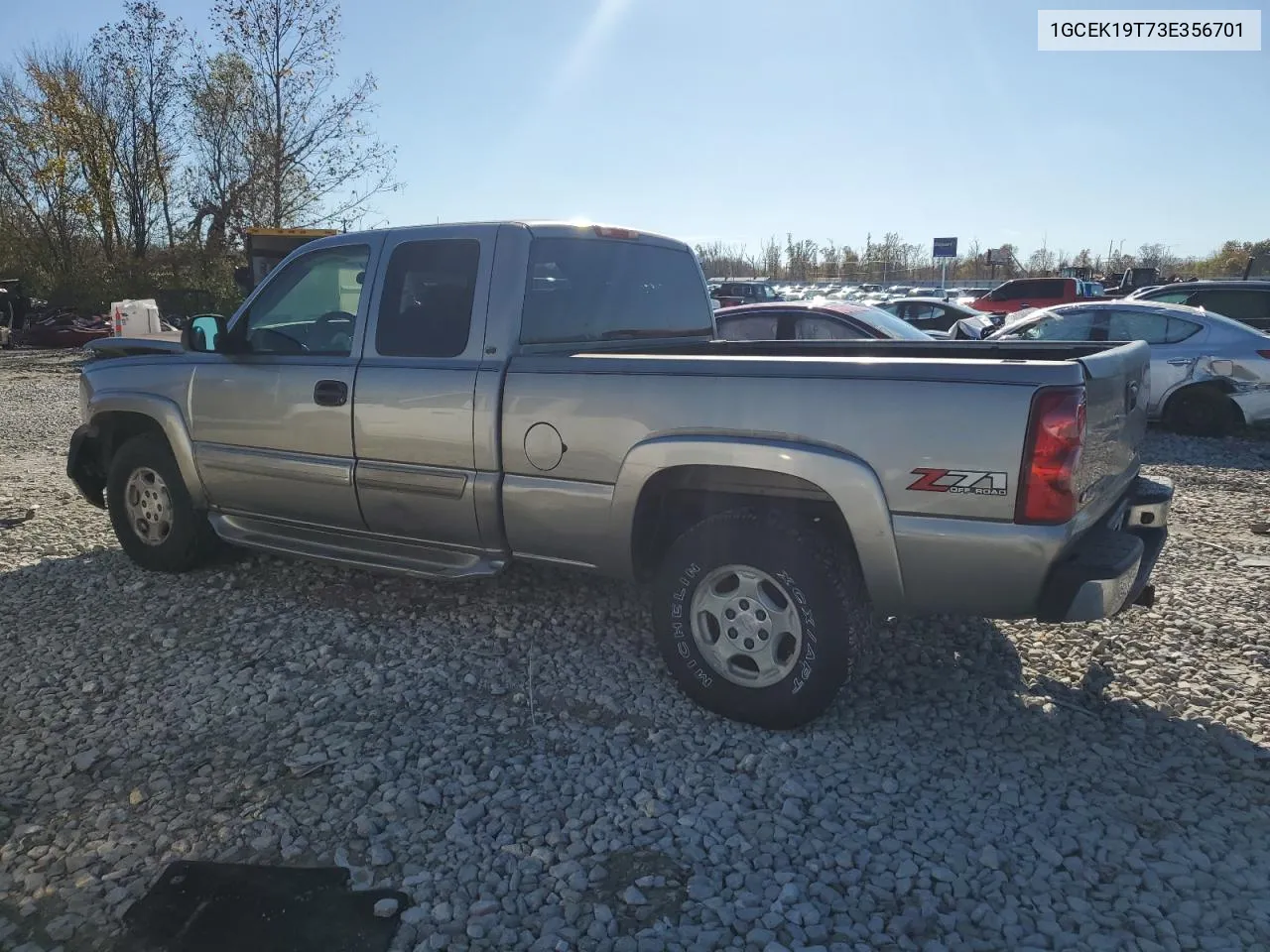 2003 Chevrolet Silverado K1500 VIN: 1GCEK19T73E356701 Lot: 79818514