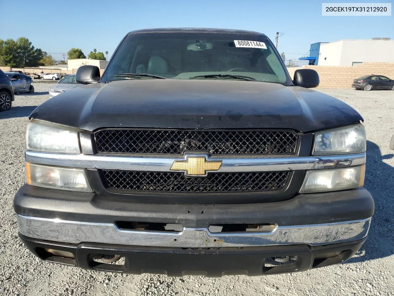 2003 Chevrolet Silverado K1500 VIN: 2GCEK19TX31212920 Lot: 80081144