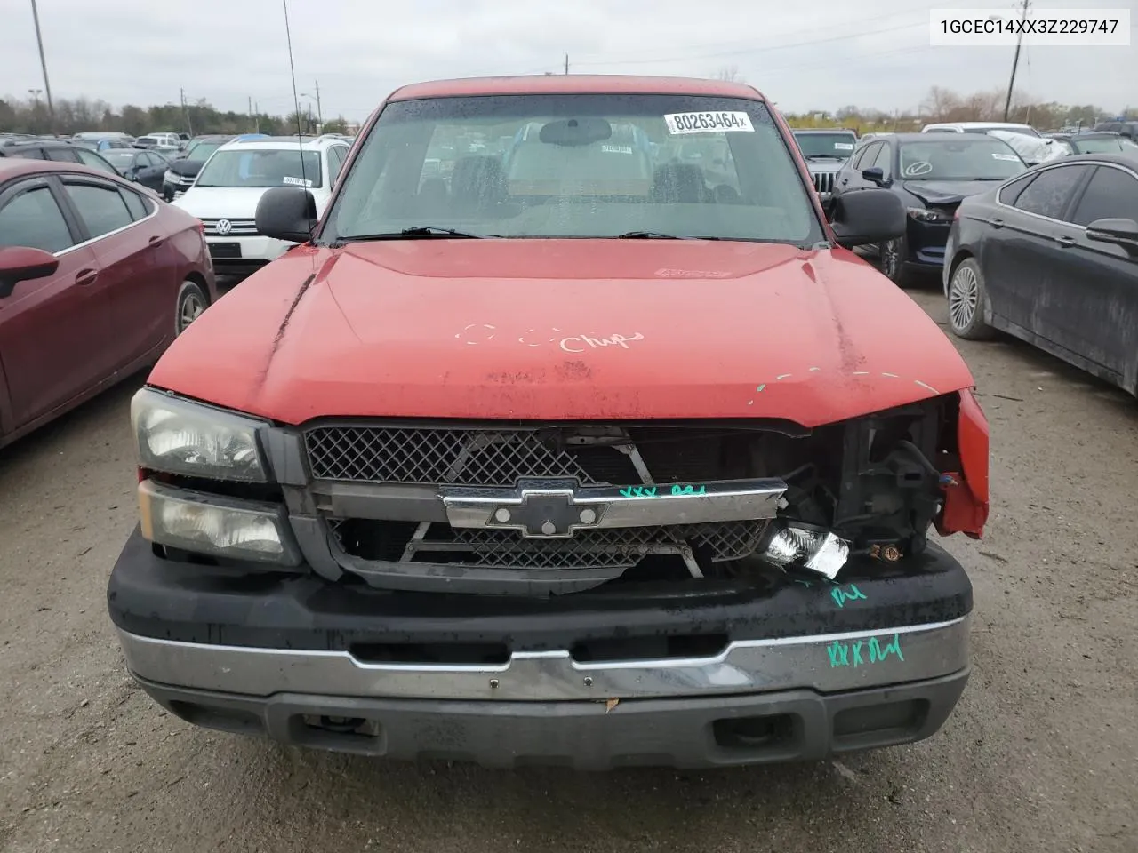 2003 Chevrolet Silverado C1500 VIN: 1GCEC14XX3Z229747 Lot: 80263464