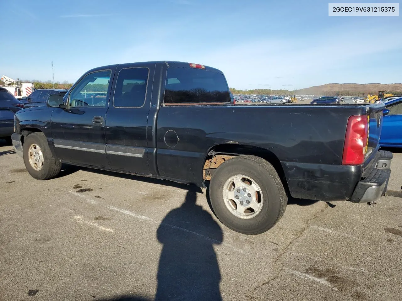 2003 Chevrolet Silverado C1500 VIN: 2GCEC19V631215375 Lot: 80533994