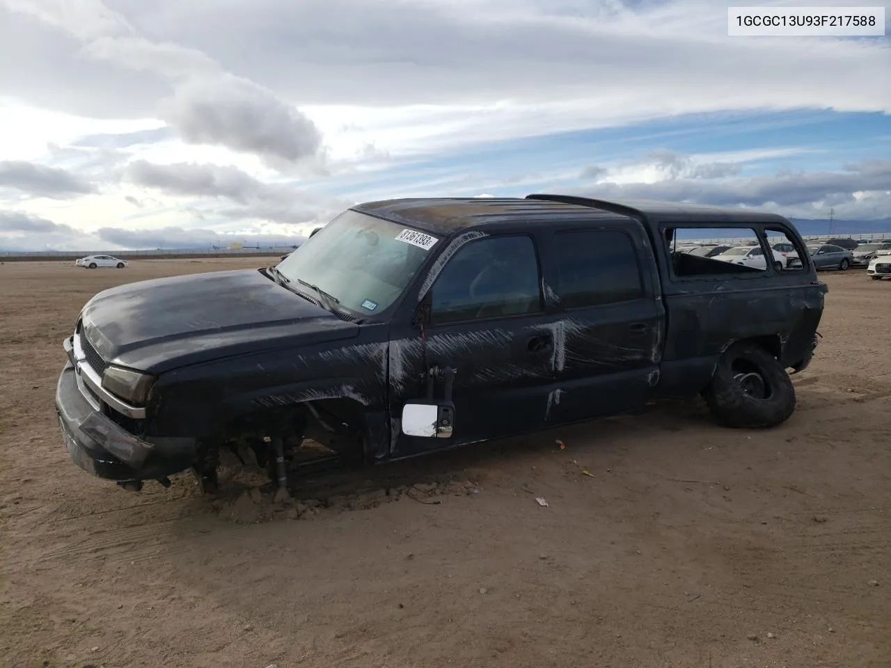 2003 Chevrolet Silverado C1500 Heavy Duty VIN: 1GCGC13U93F217588 Lot: 81361393