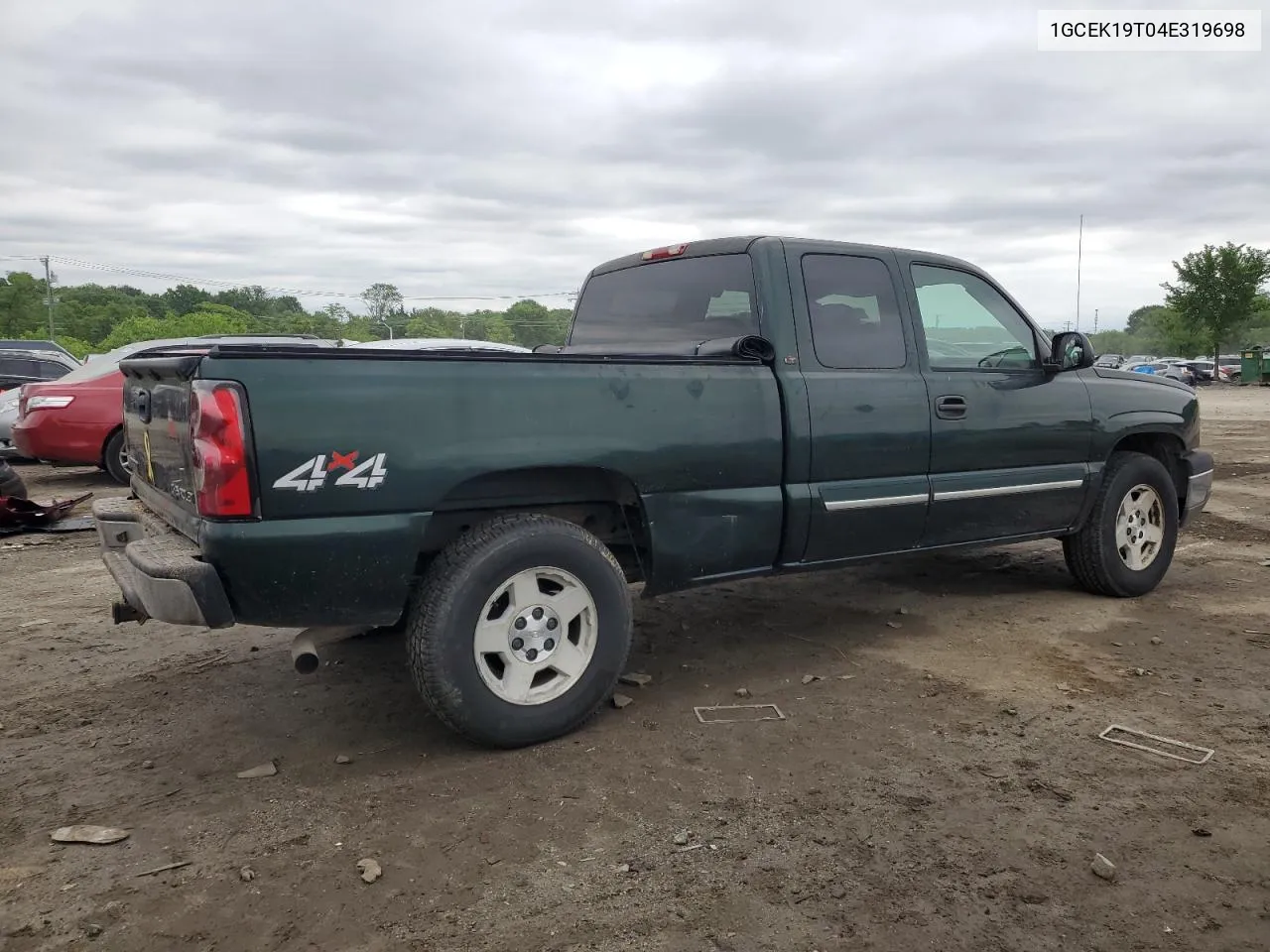 2004 Chevrolet Silverado K1500 VIN: 1GCEK19T04E319698 Lot: 53794284