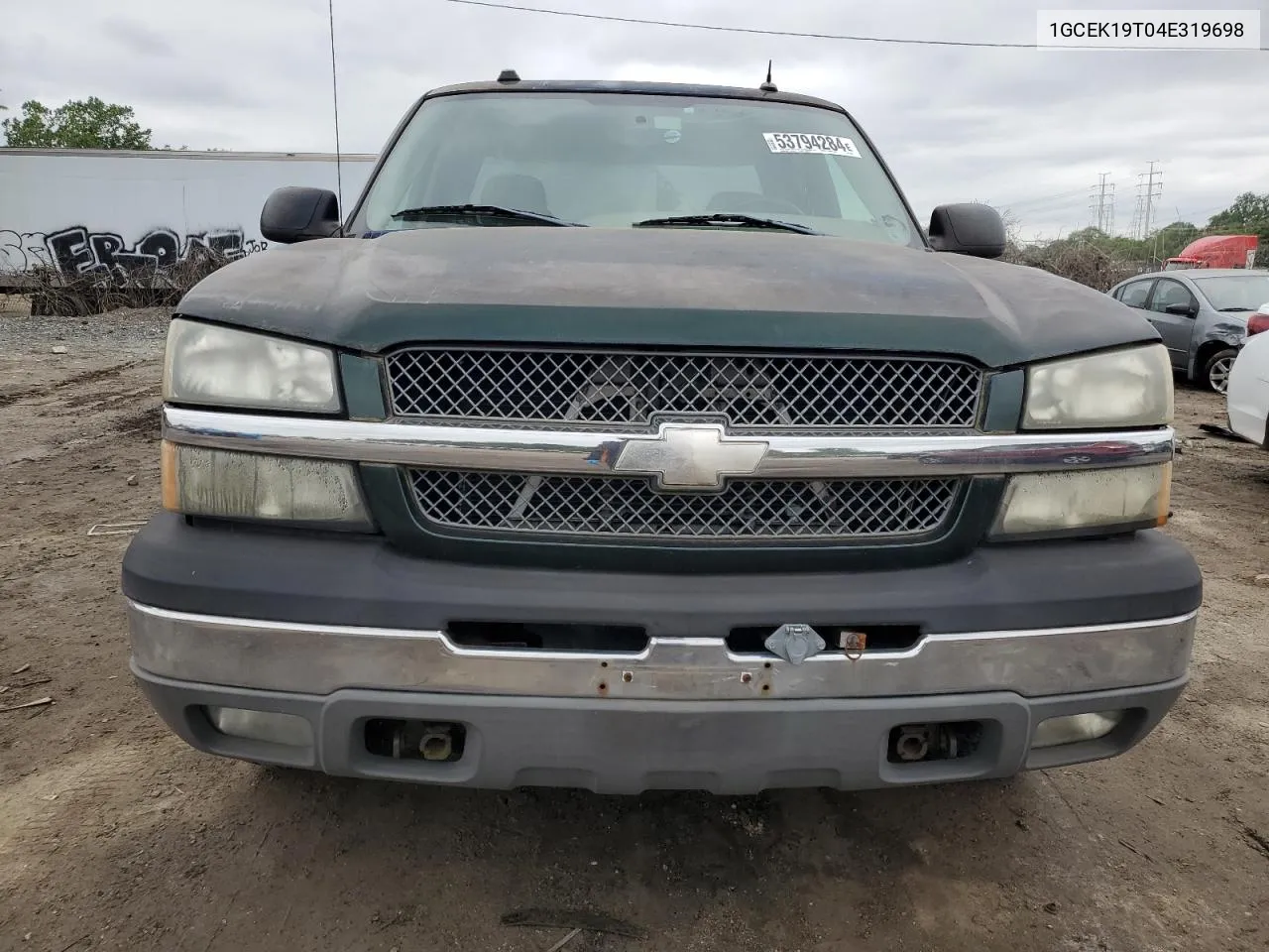 2004 Chevrolet Silverado K1500 VIN: 1GCEK19T04E319698 Lot: 53794284