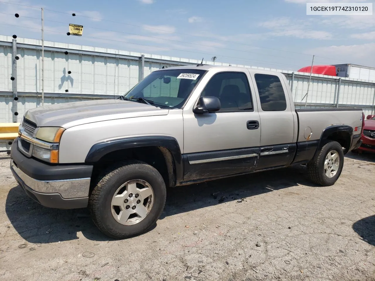 2004 Chevrolet Silverado K1500 VIN: 1GCEK19T74Z310120 Lot: 59259524