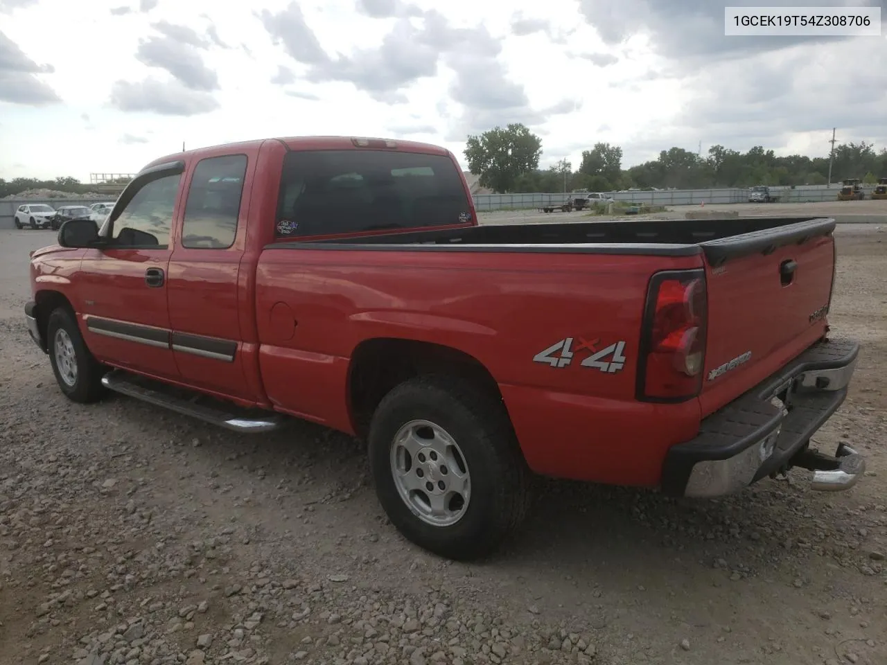 2004 Chevrolet Silverado K1500 VIN: 1GCEK19T54Z308706 Lot: 60242333