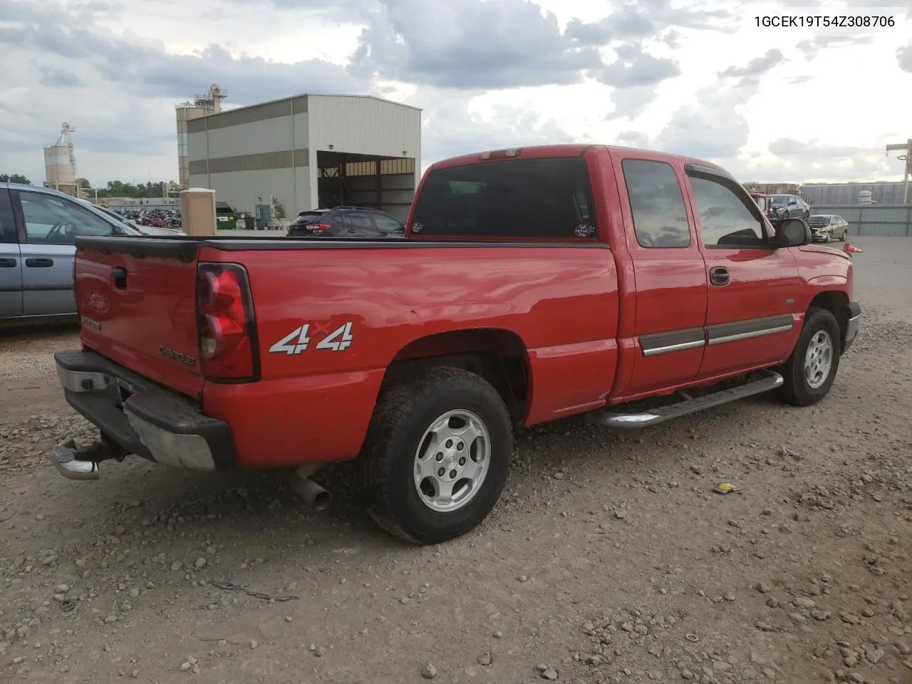 2004 Chevrolet Silverado K1500 VIN: 1GCEK19T54Z308706 Lot: 60242333