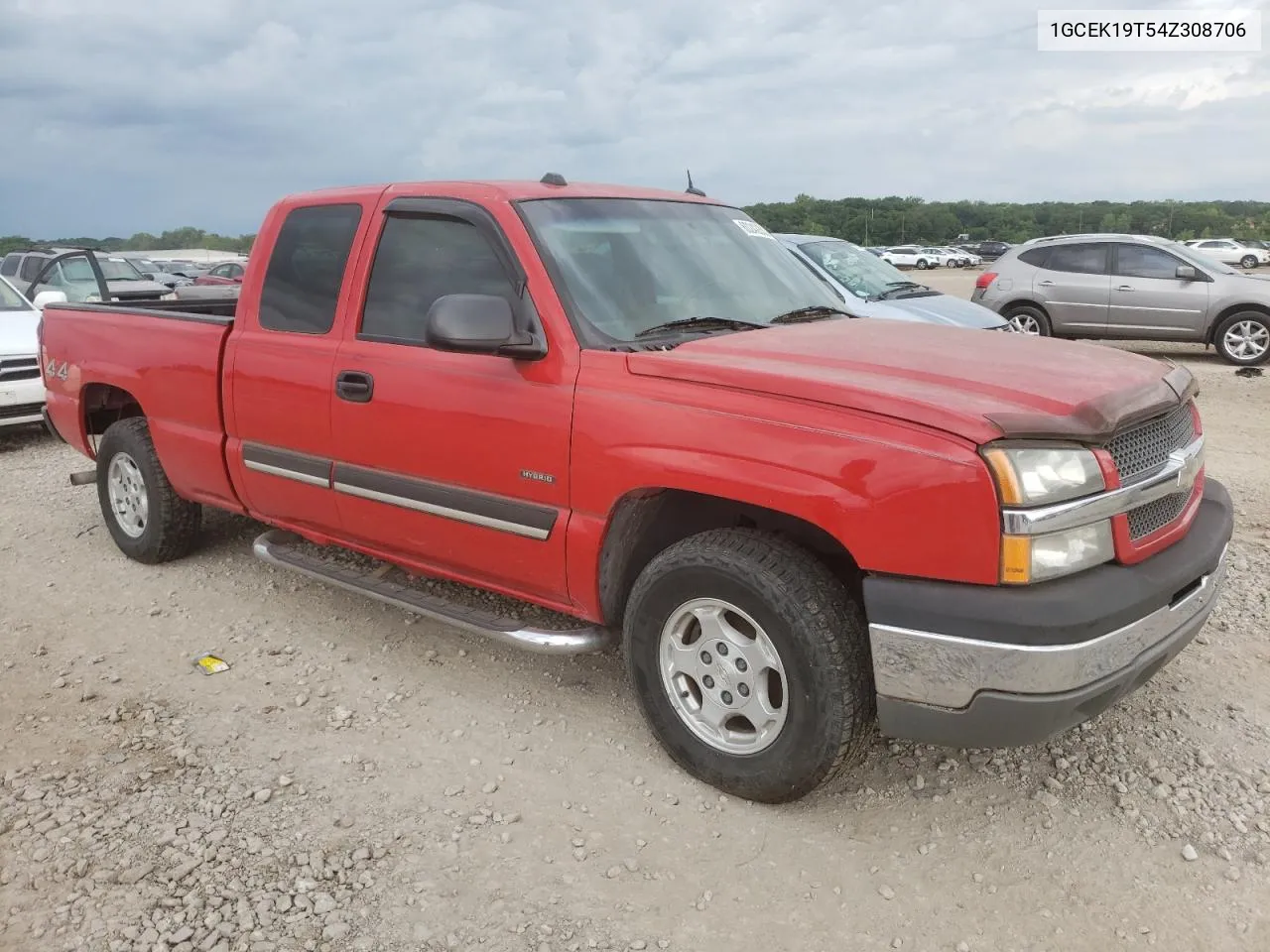 2004 Chevrolet Silverado K1500 VIN: 1GCEK19T54Z308706 Lot: 60242333