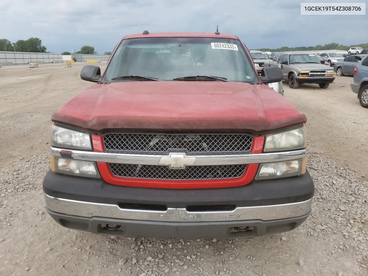 2004 Chevrolet Silverado K1500 VIN: 1GCEK19T54Z308706 Lot: 60242333