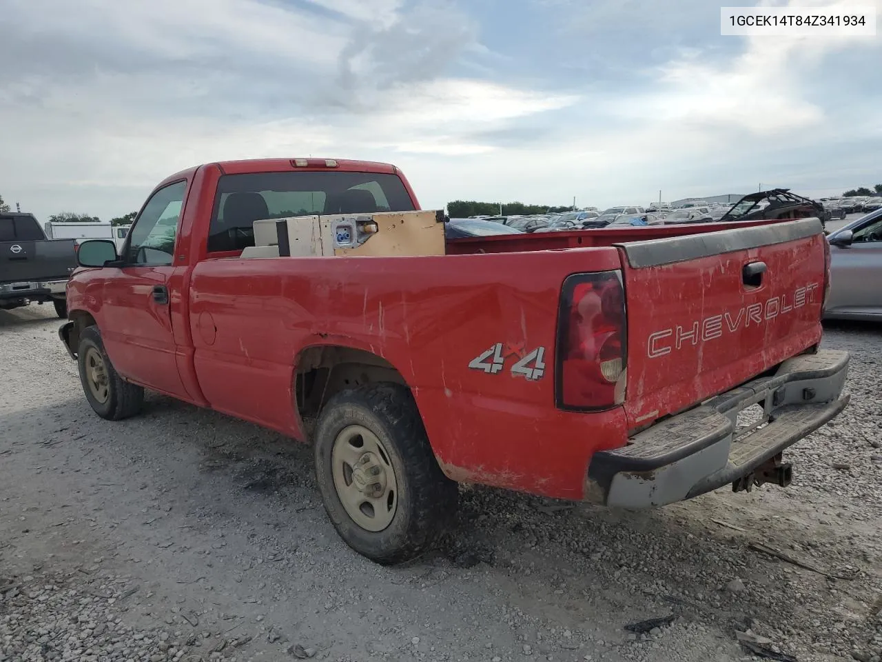 2004 Chevrolet Silverado K1500 VIN: 1GCEK14T84Z341934 Lot: 60335084