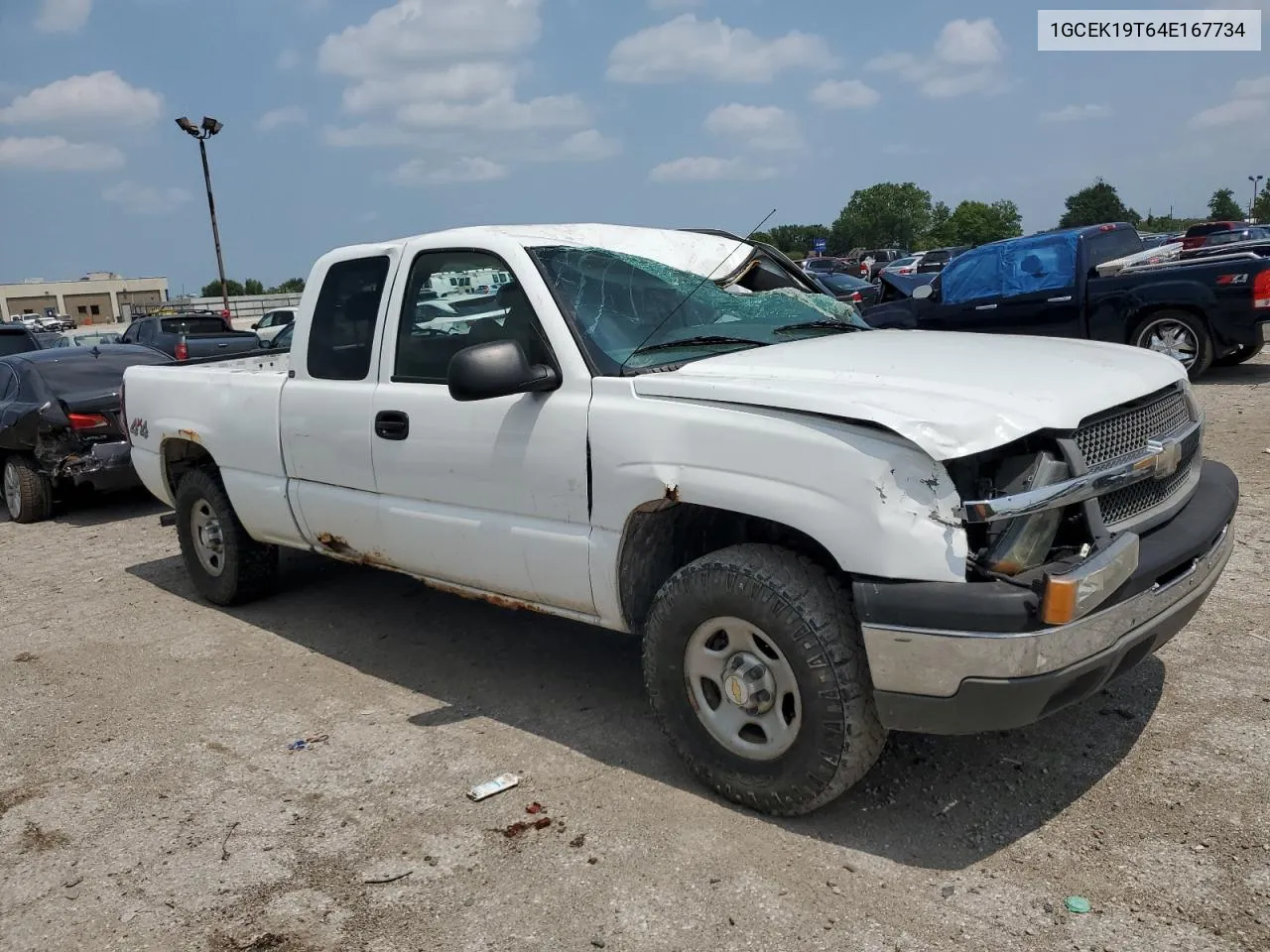 2004 Chevrolet Silverado K1500 VIN: 1GCEK19T64E167734 Lot: 63754964