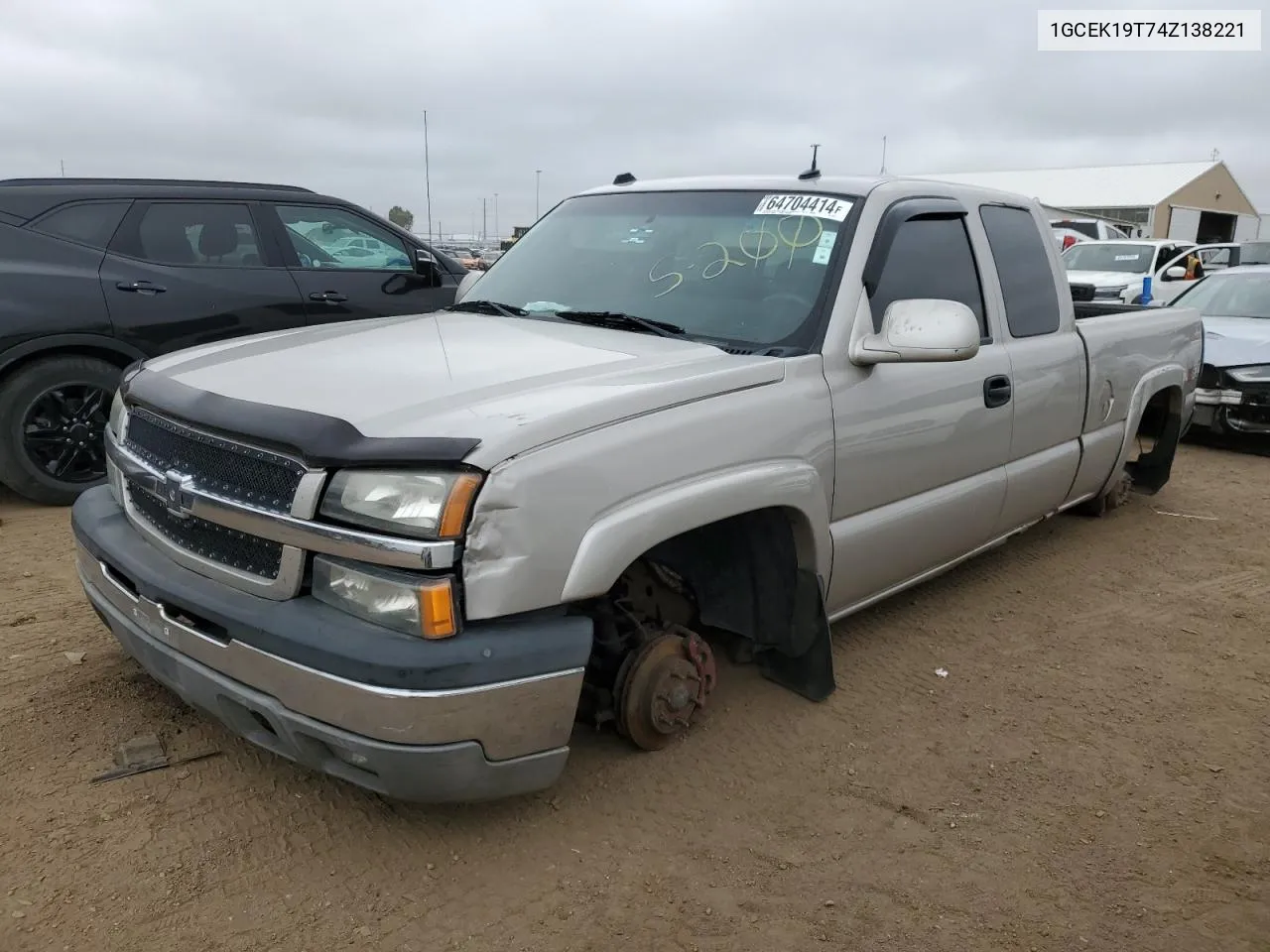 2004 Chevrolet Silverado K1500 VIN: 1GCEK19T74Z138221 Lot: 64704414