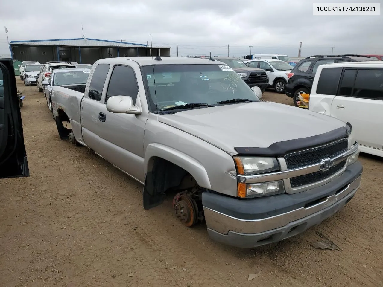 2004 Chevrolet Silverado K1500 VIN: 1GCEK19T74Z138221 Lot: 64704414