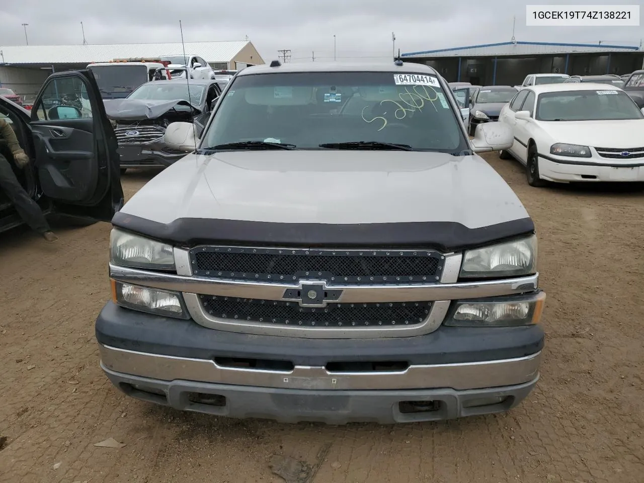 2004 Chevrolet Silverado K1500 VIN: 1GCEK19T74Z138221 Lot: 64704414