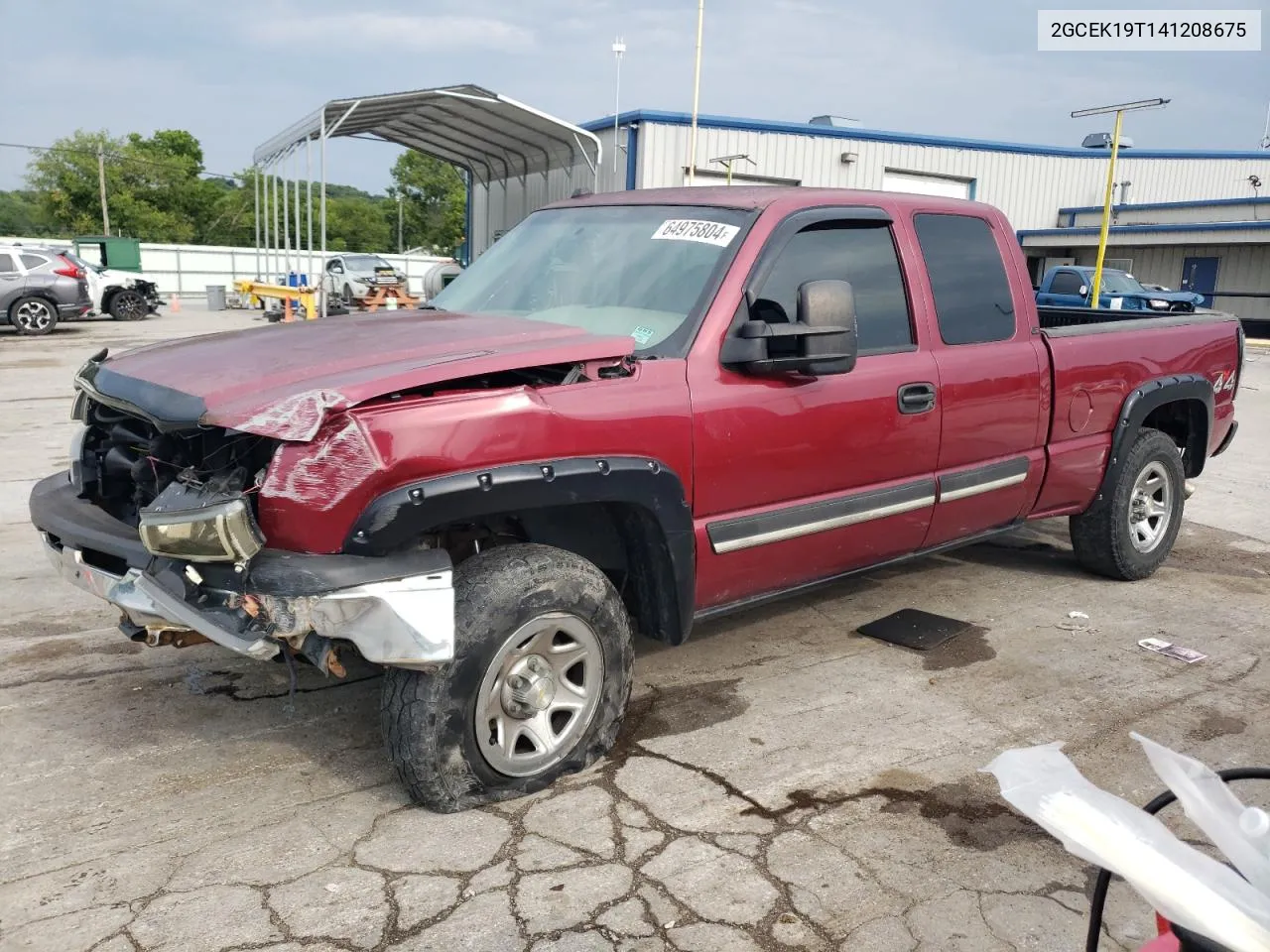 2004 Chevrolet Silverado K1500 VIN: 2GCEK19T141208675 Lot: 64975804