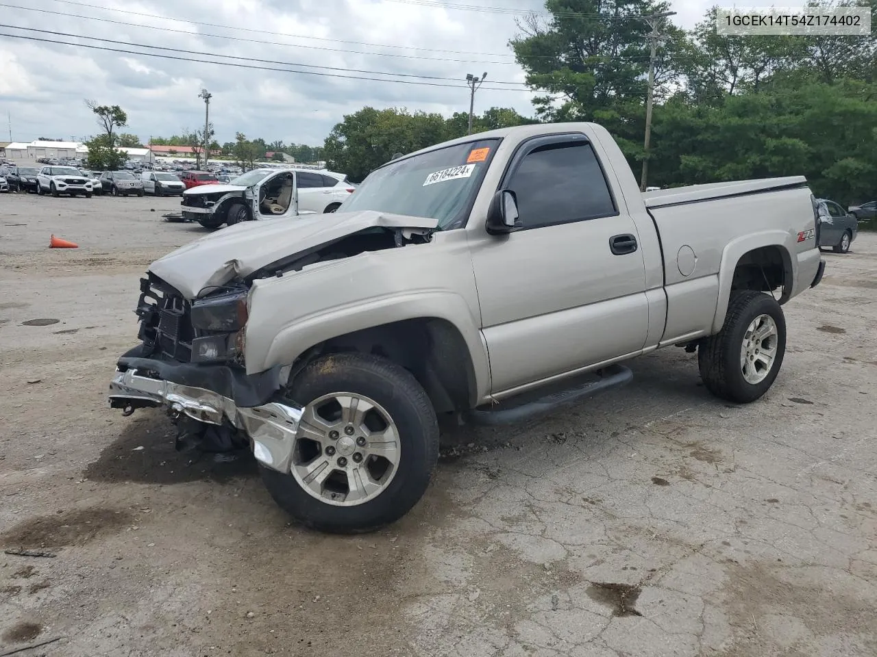 2004 Chevrolet Silverado K1500 VIN: 1GCEK14T54Z174402 Lot: 66184224