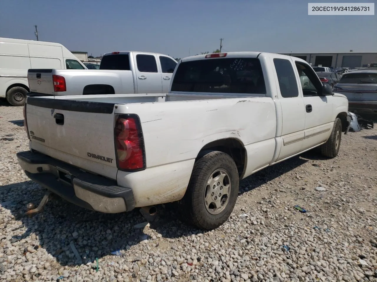 2004 Chevrolet Silverado C1500 VIN: 2GCEC19V341286731 Lot: 66227394