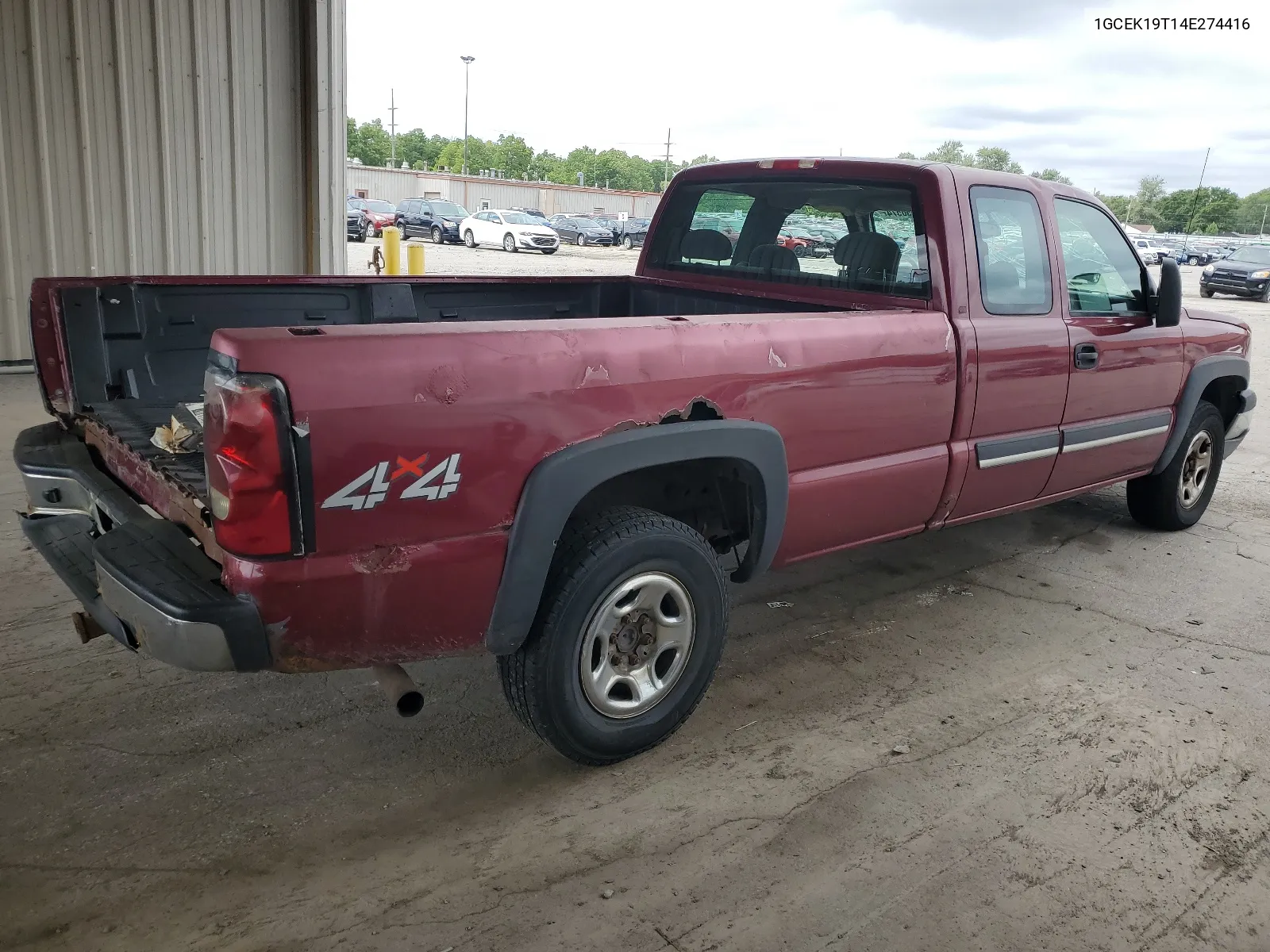 2004 Chevrolet Silverado K1500 VIN: 1GCEK19T14E274416 Lot: 66356574