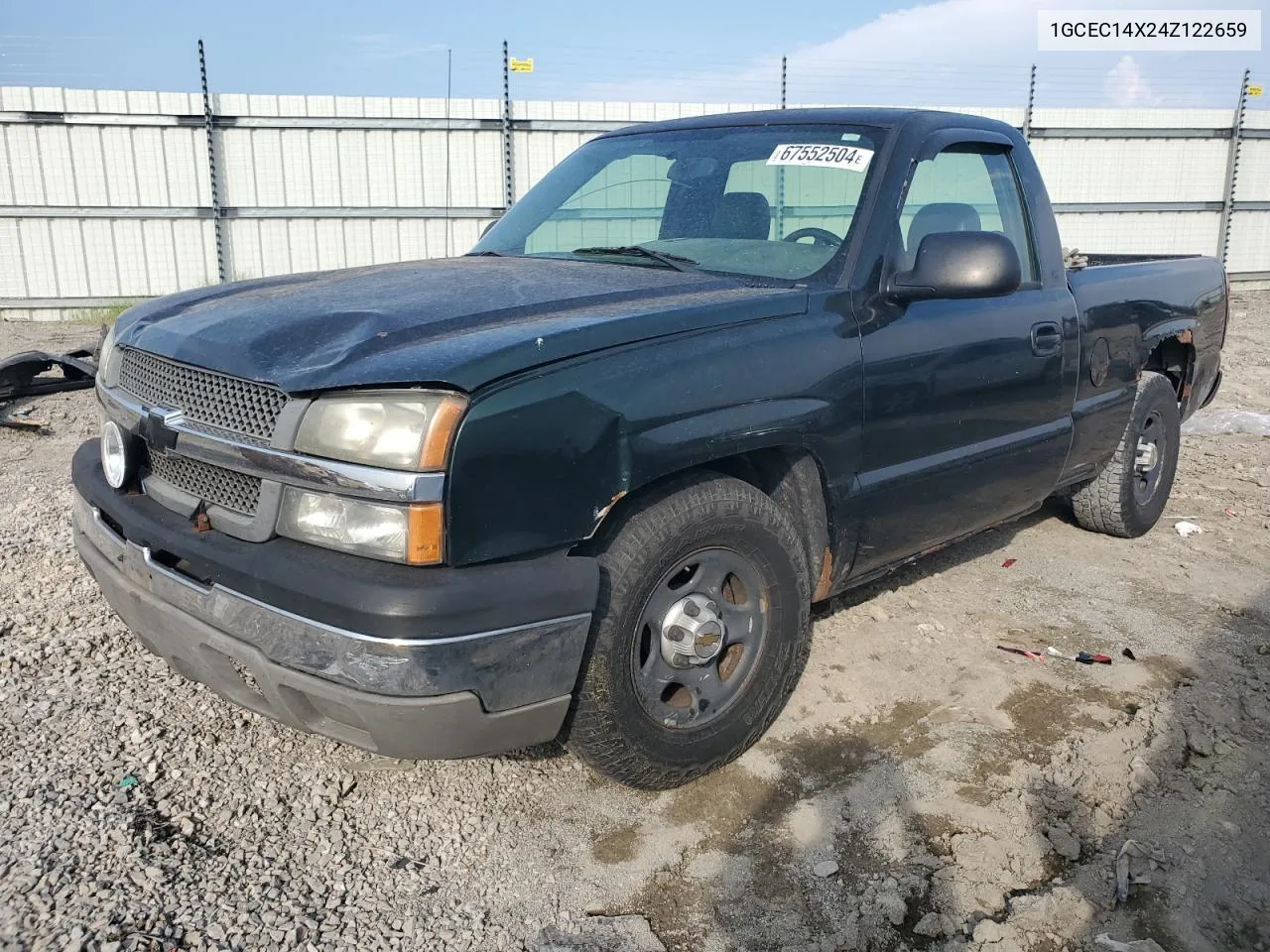 2004 Chevrolet Silverado C1500 VIN: 1GCEC14X24Z122659 Lot: 67552504