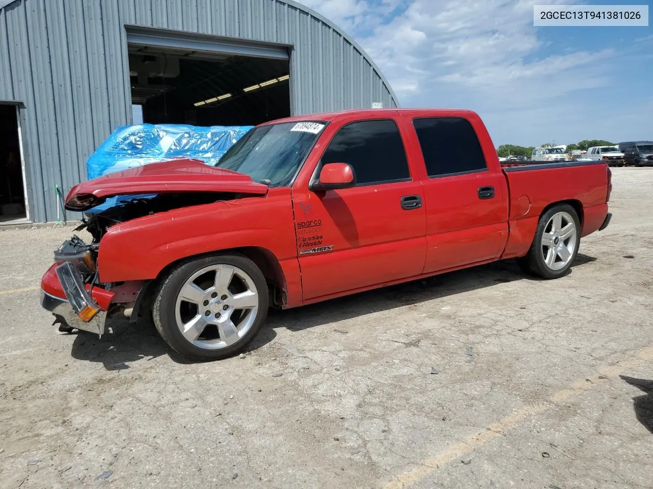 2004 Chevrolet Silverado C1500 VIN: 2GCEC13T941381026 Lot: 67894874