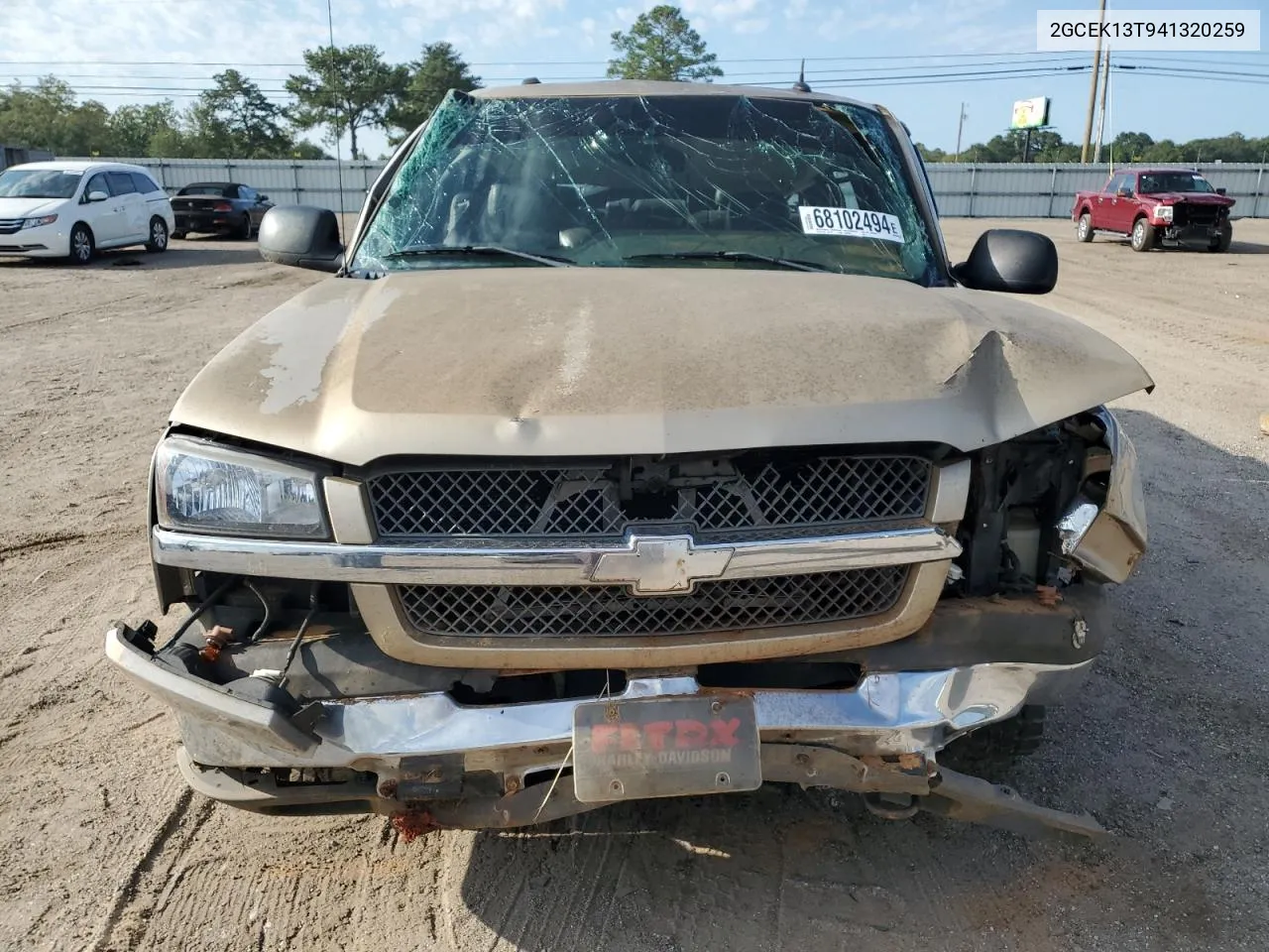 2004 Chevrolet Silverado K1500 VIN: 2GCEK13T941320259 Lot: 68102494