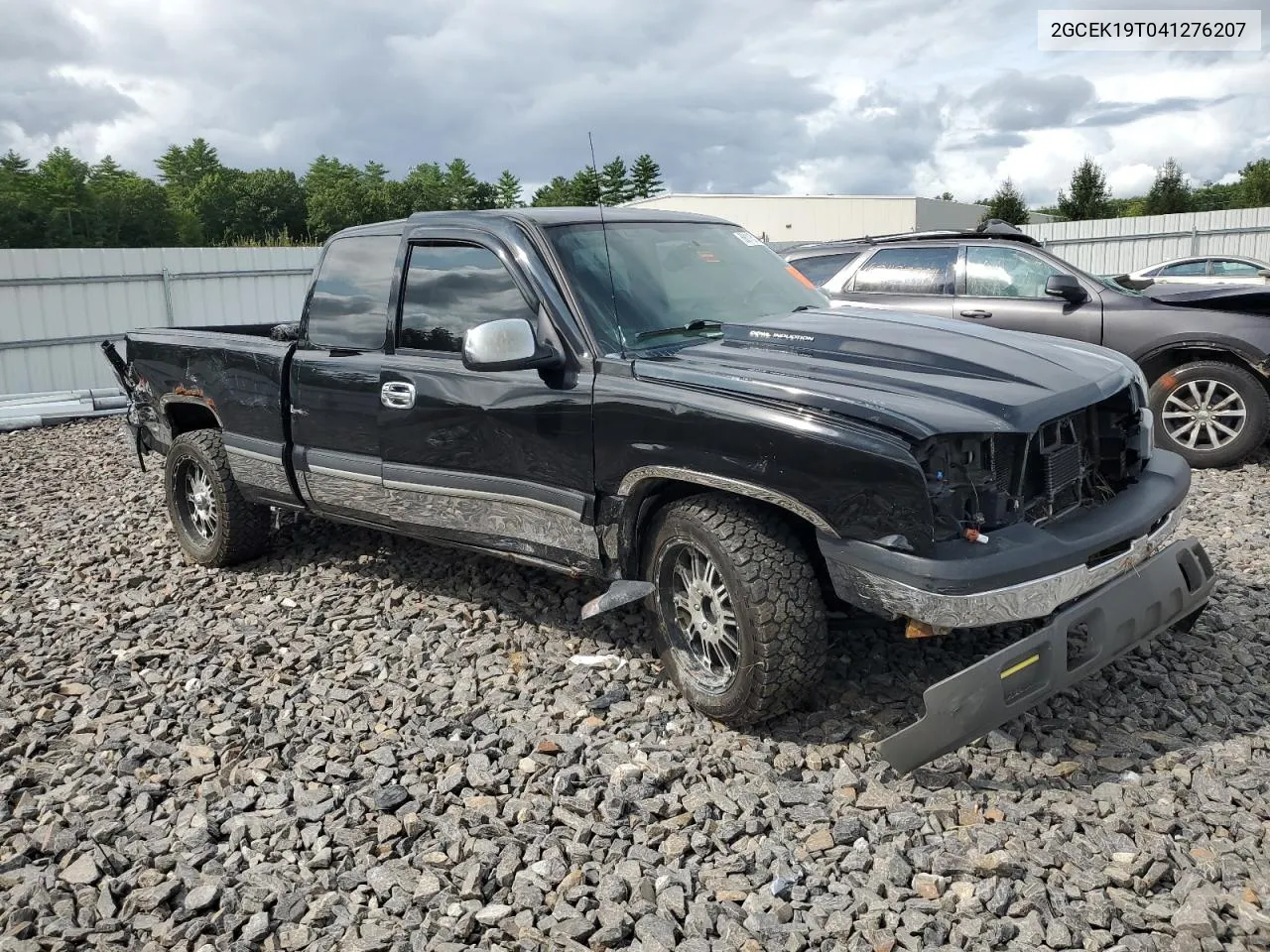 2004 Chevrolet Silverado K1500 VIN: 2GCEK19T041276207 Lot: 68115134