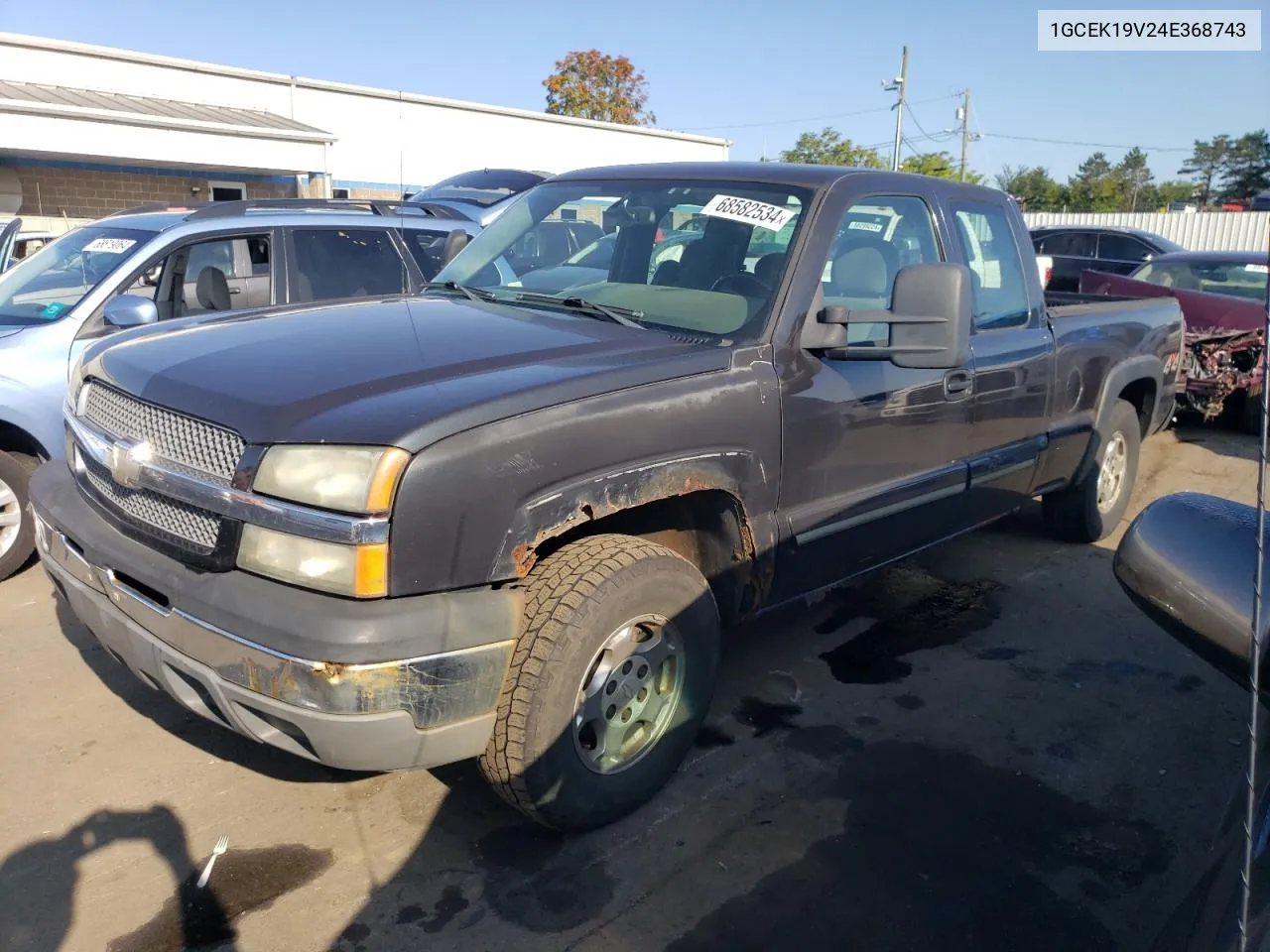 2004 Chevrolet Silverado K1500 VIN: 1GCEK19V24E368743 Lot: 68582534