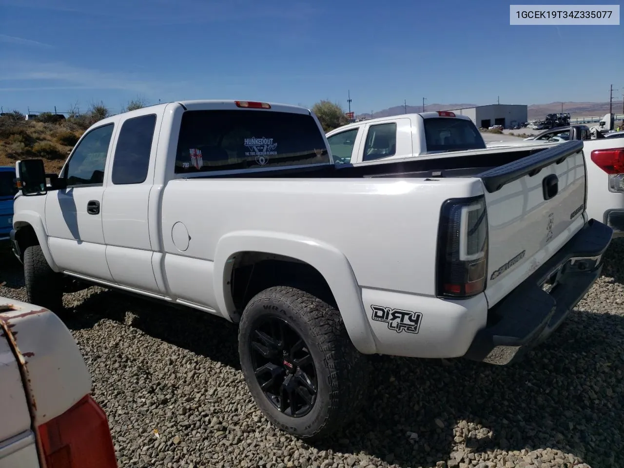 2004 Chevrolet Silverado K1500 VIN: 1GCEK19T34Z335077 Lot: 68618904