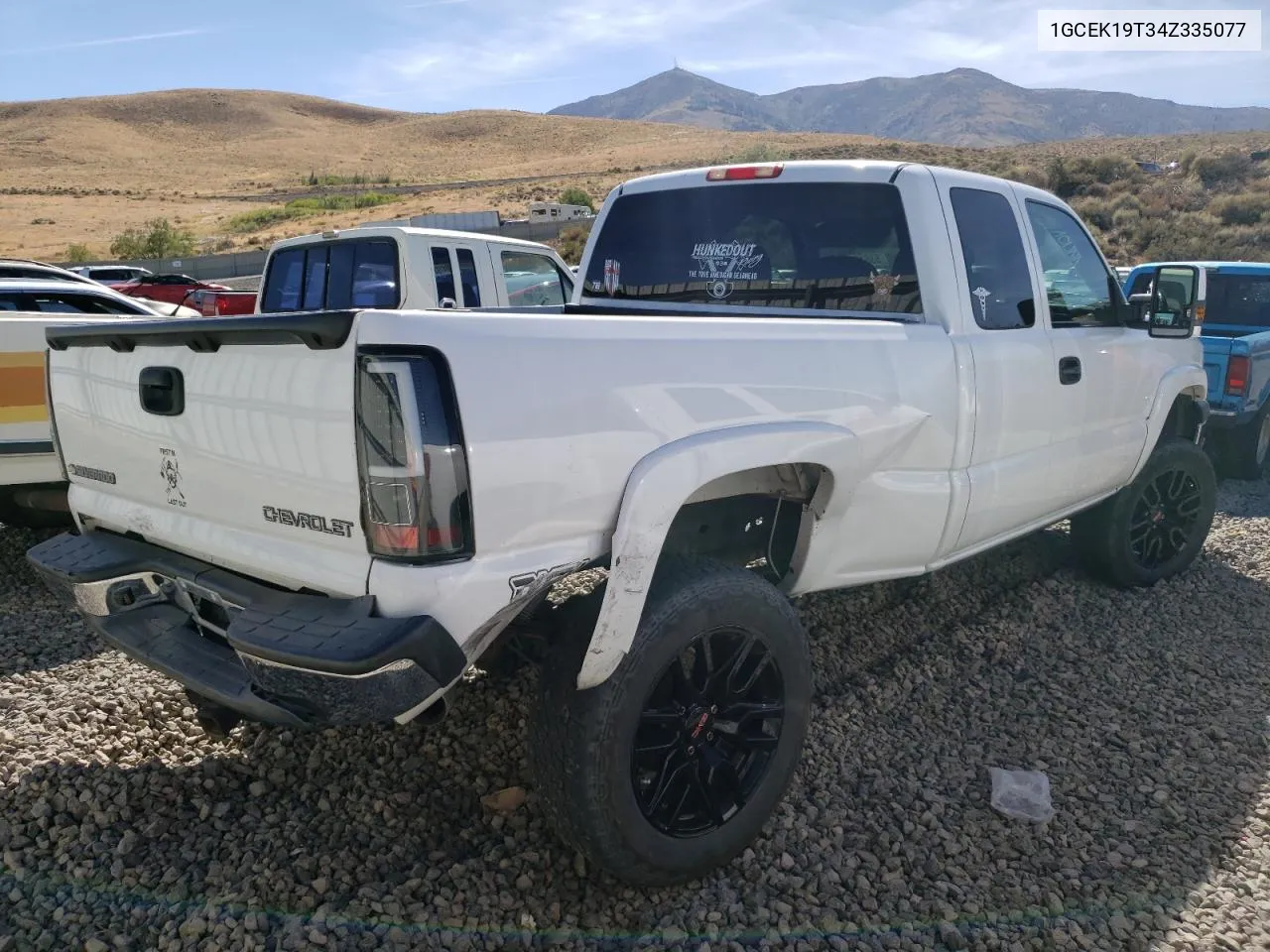 2004 Chevrolet Silverado K1500 VIN: 1GCEK19T34Z335077 Lot: 68618904