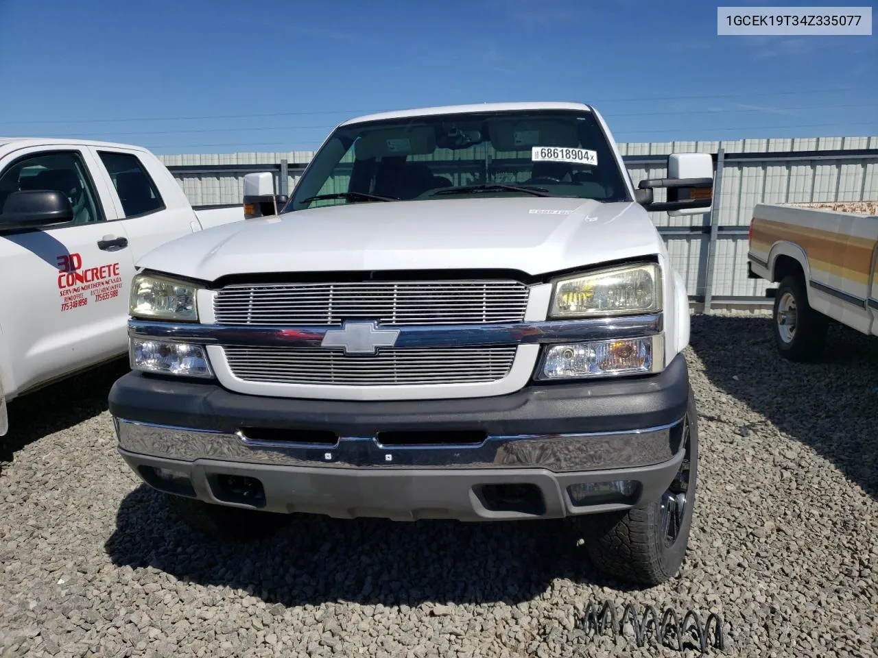 2004 Chevrolet Silverado K1500 VIN: 1GCEK19T34Z335077 Lot: 68618904