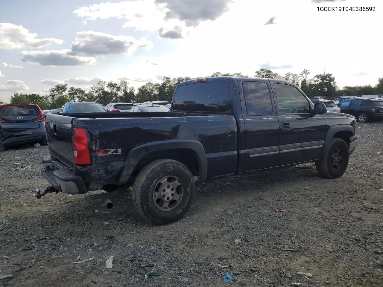 2004 Chevrolet Silverado K1500 VIN: 1GCEK19T04E386592 Lot: 68669734