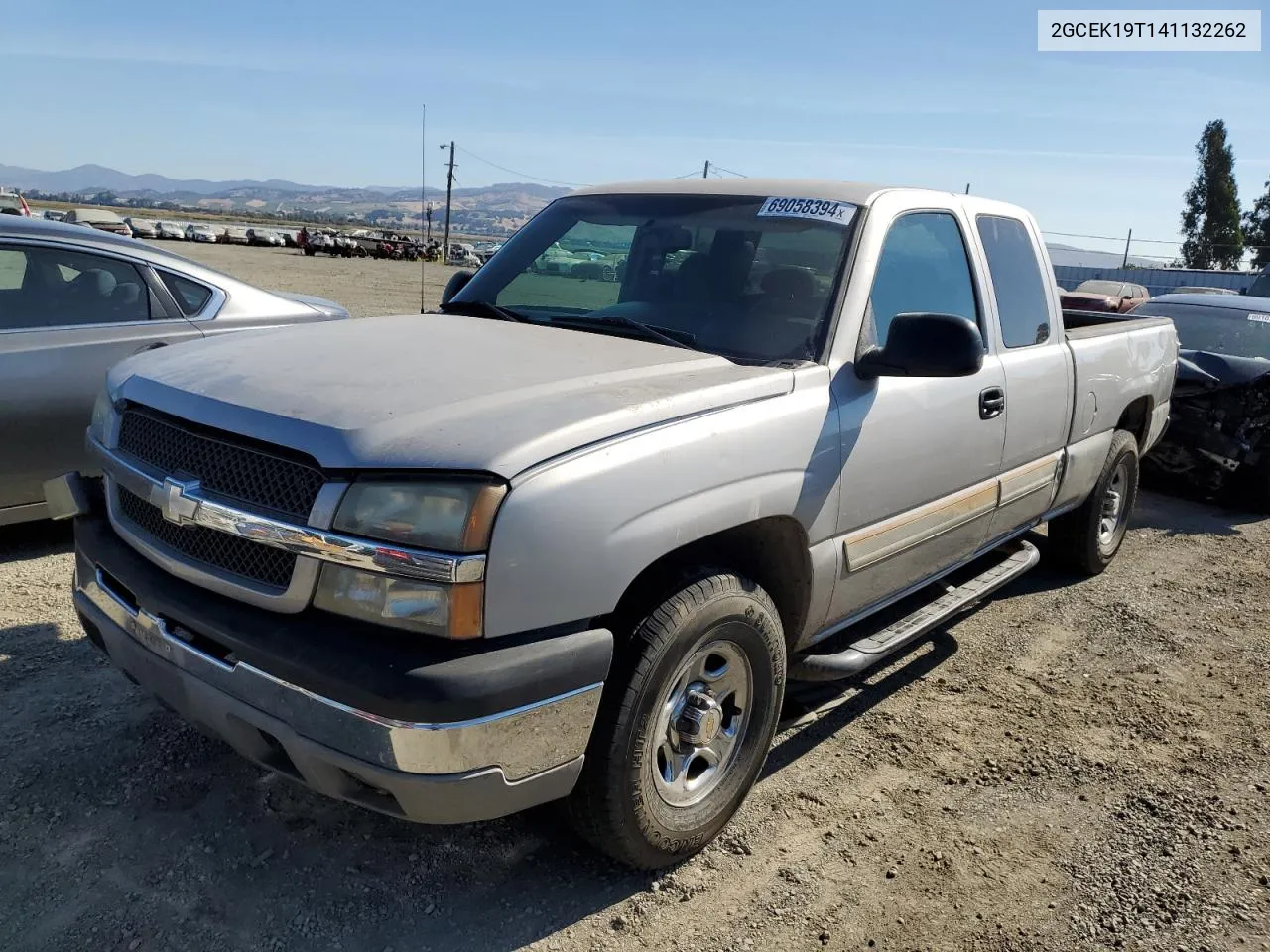 2004 Chevrolet Silverado K1500 VIN: 2GCEK19T141132262 Lot: 69058394