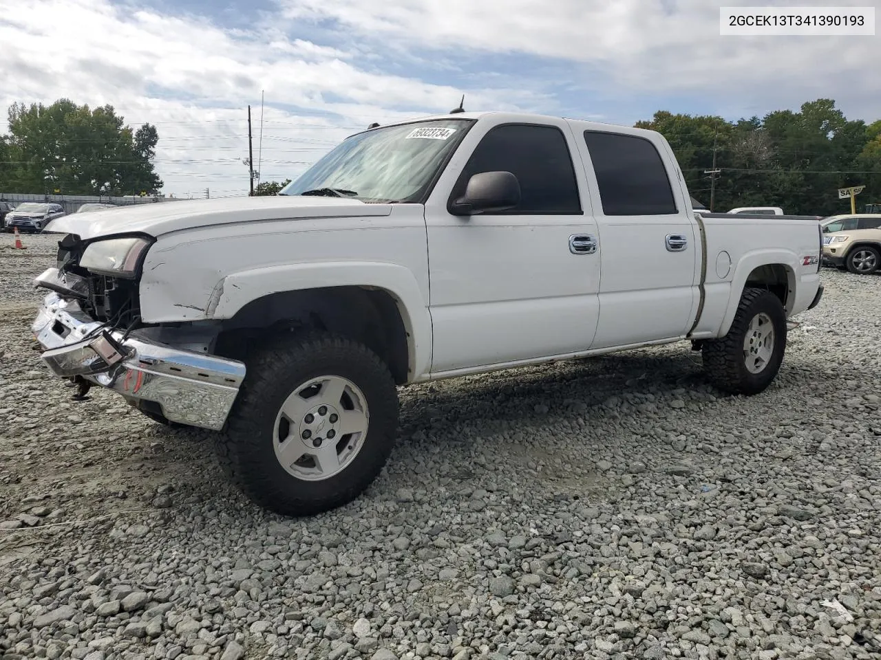 2004 Chevrolet Silverado K1500 VIN: 2GCEK13T341390193 Lot: 69323734