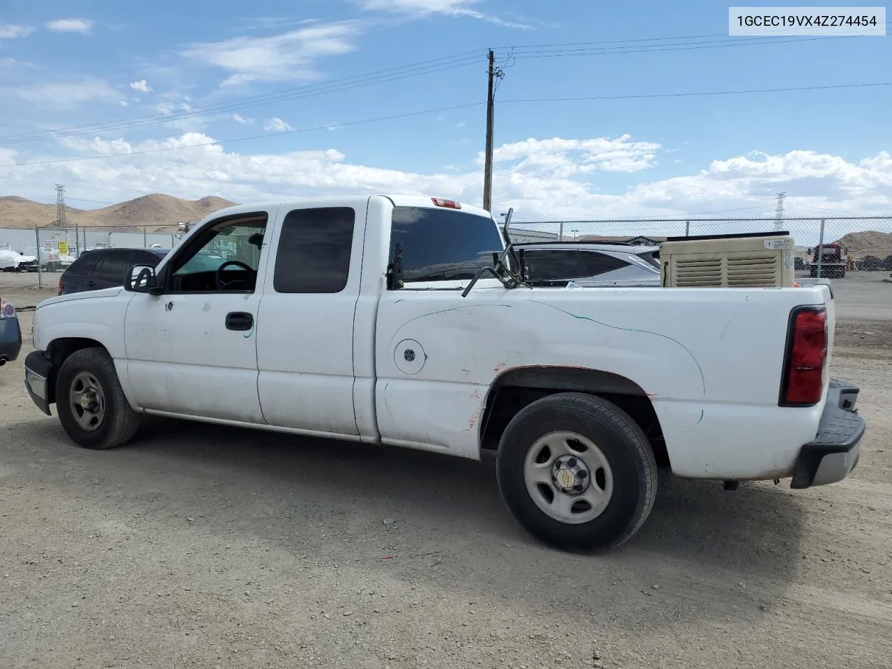 2004 Chevrolet Silverado C1500 VIN: 1GCEC19VX4Z274454 Lot: 69478824