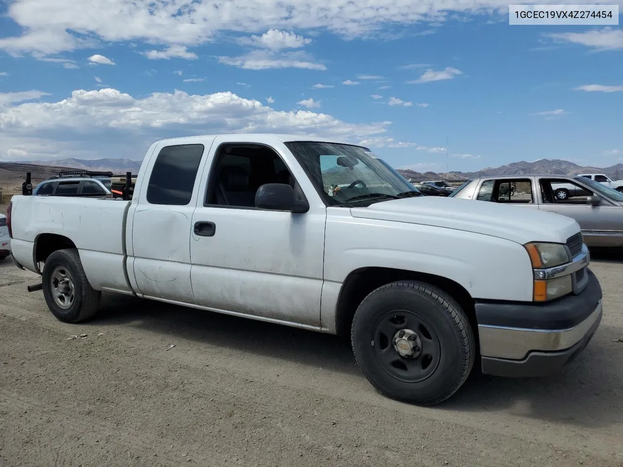 2004 Chevrolet Silverado C1500 VIN: 1GCEC19VX4Z274454 Lot: 69478824