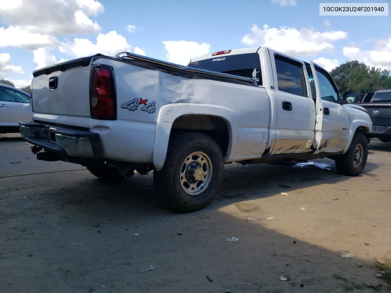 2004 Chevrolet Silverado K2500 VIN: 1GCGK23U24F201940 Lot: 69902344