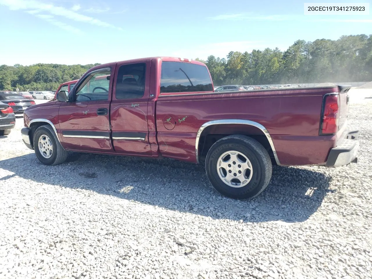 2004 Chevrolet Silverado C1500 VIN: 2GCEC19T341275923 Lot: 70337044