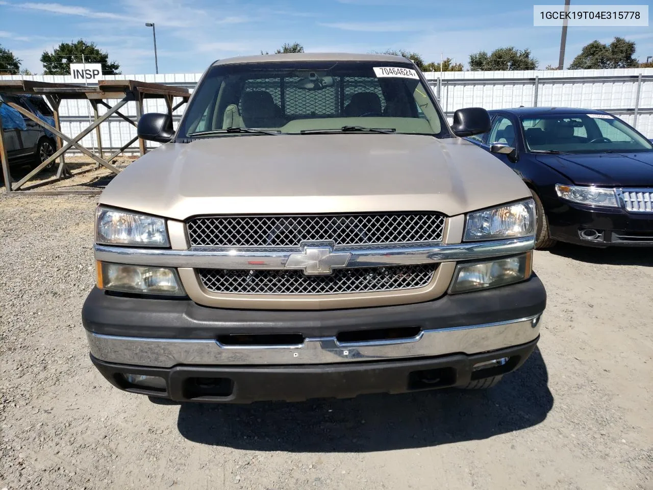 2004 Chevrolet Silverado K1500 VIN: 1GCEK19T04E315778 Lot: 70464624