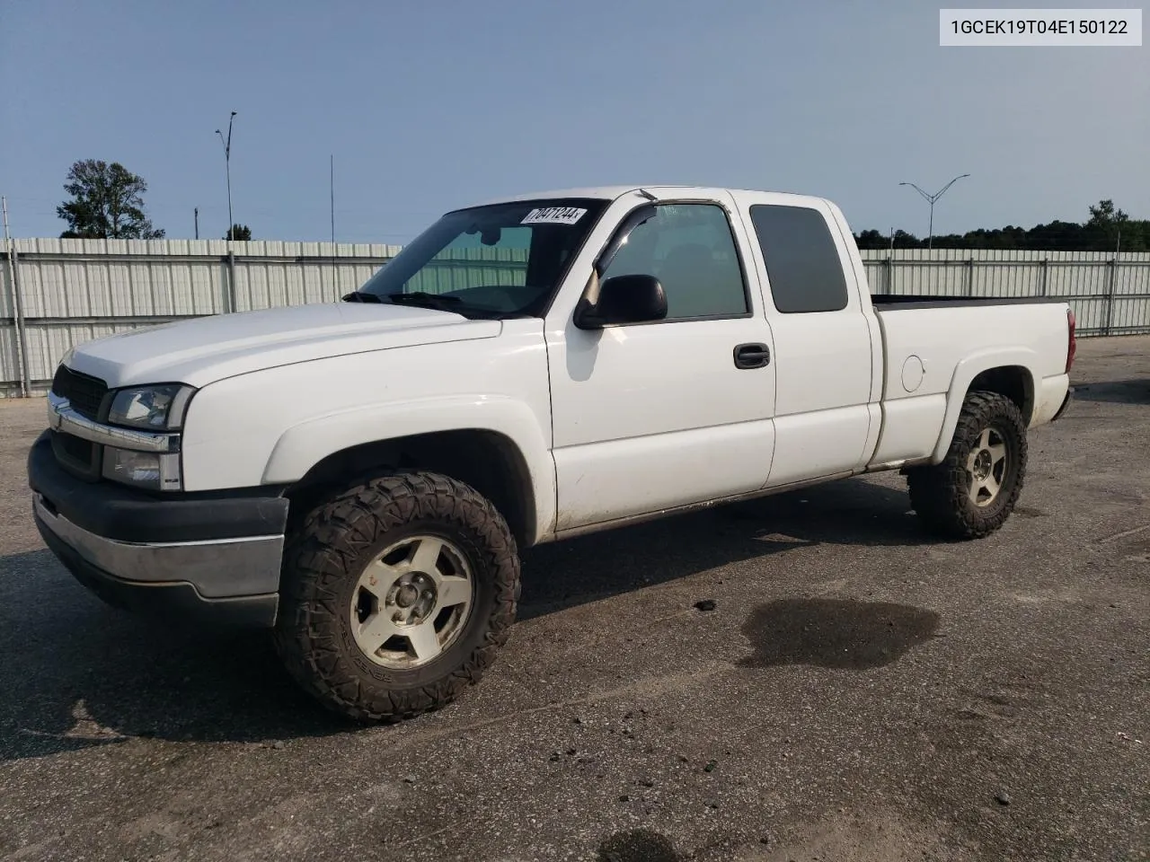 2004 Chevrolet Silverado K1500 VIN: 1GCEK19T04E150122 Lot: 70471244