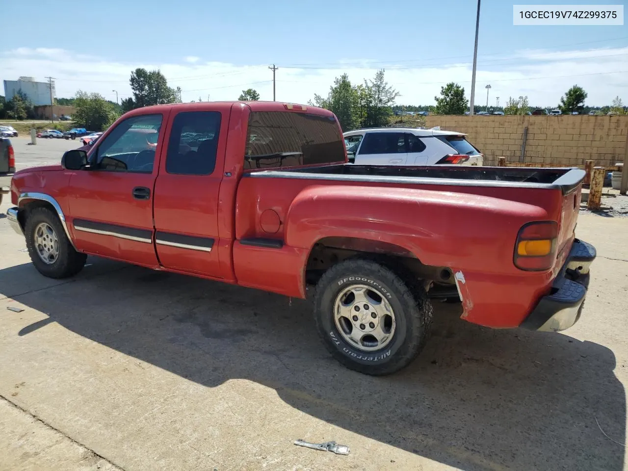 2004 Chevrolet Silverado C1500 VIN: 1GCEC19V74Z299375 Lot: 70547424