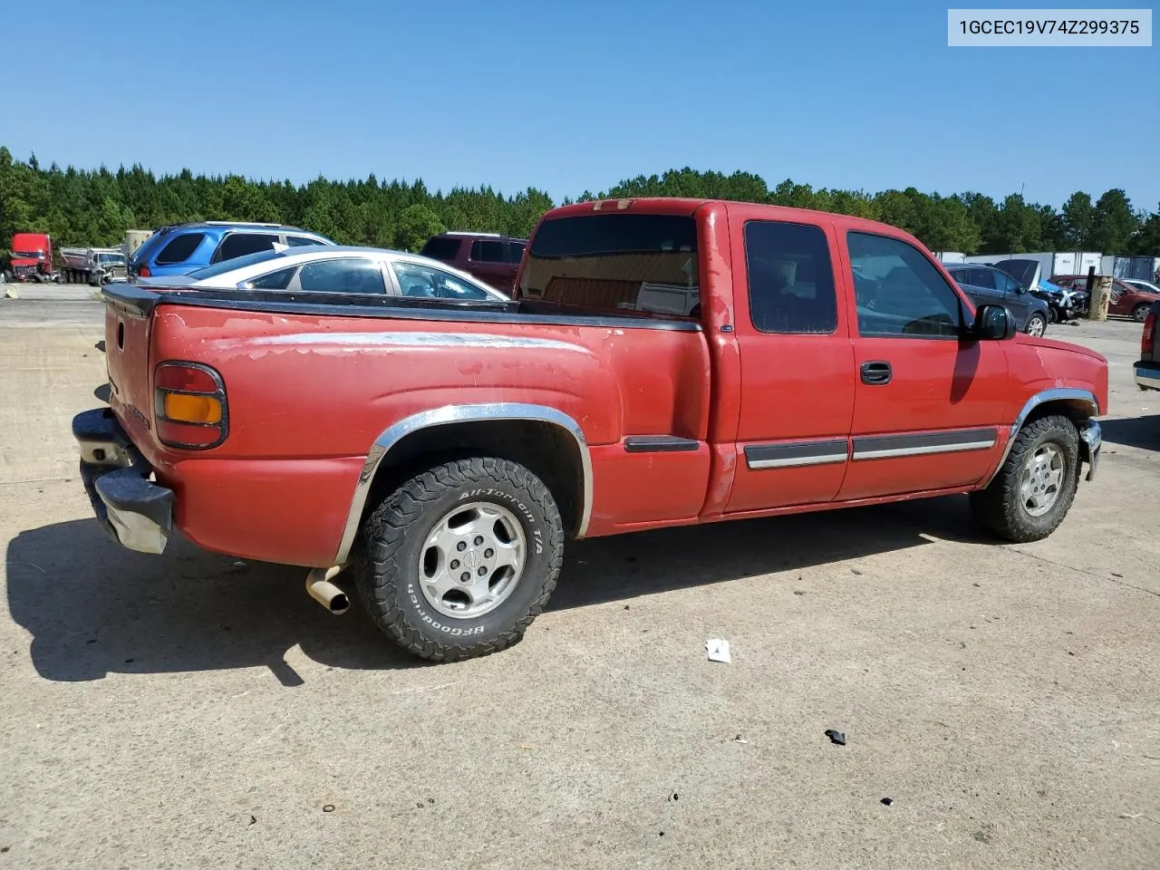 2004 Chevrolet Silverado C1500 VIN: 1GCEC19V74Z299375 Lot: 70547424