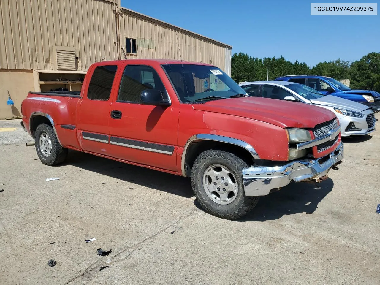 2004 Chevrolet Silverado C1500 VIN: 1GCEC19V74Z299375 Lot: 70547424