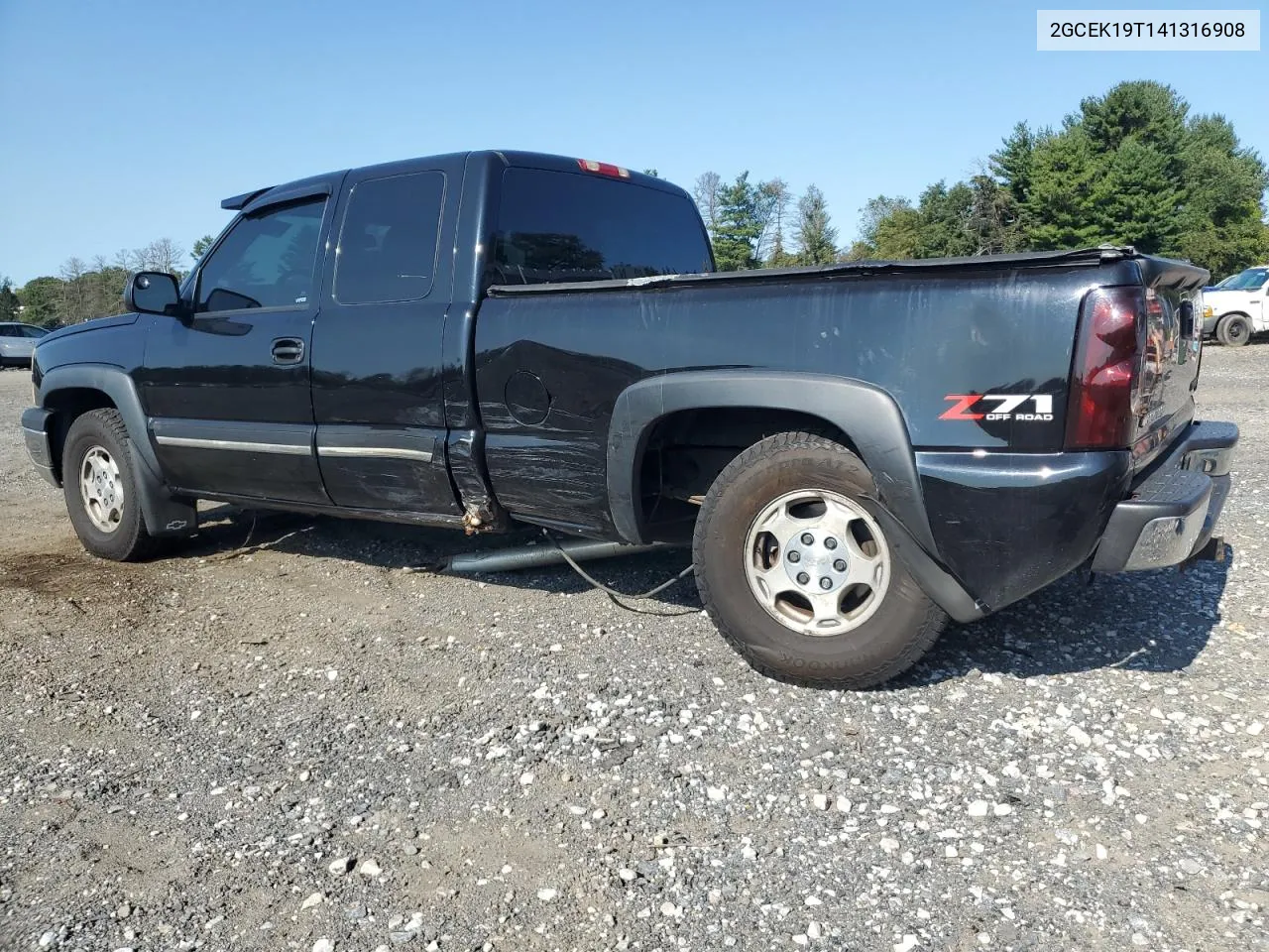 2004 Chevrolet Silverado K1500 VIN: 2GCEK19T141316908 Lot: 70577204