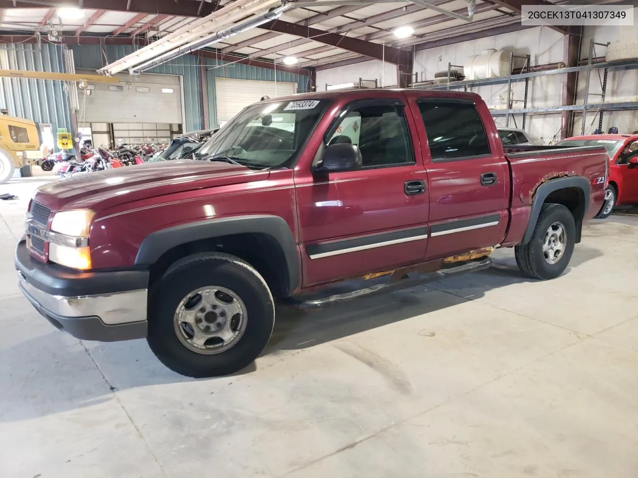 2004 Chevrolet Silverado K1500 VIN: 2GCEK13T041307349 Lot: 70593374