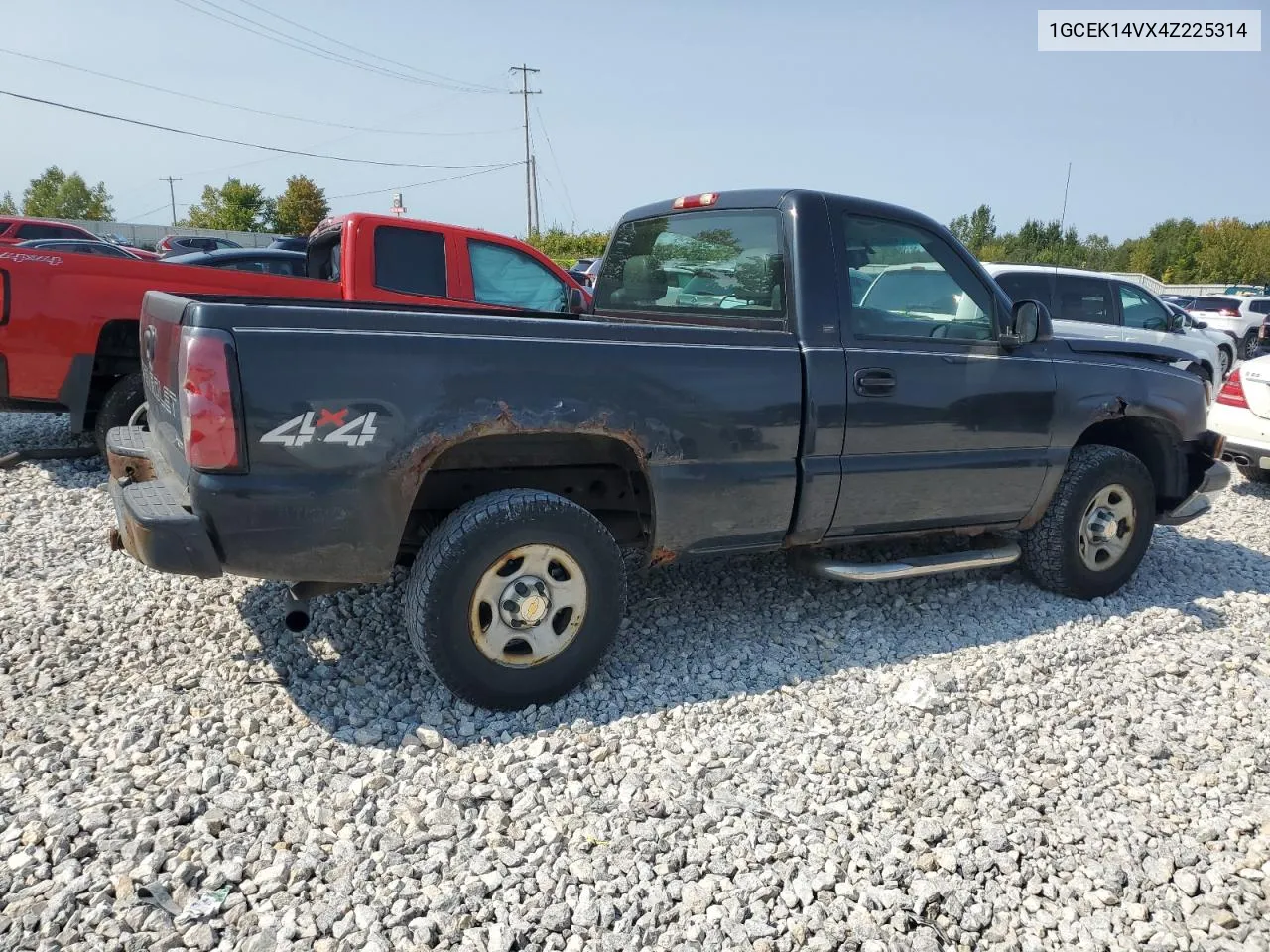 2004 Chevrolet Silverado K1500 VIN: 1GCEK14VX4Z225314 Lot: 70635494