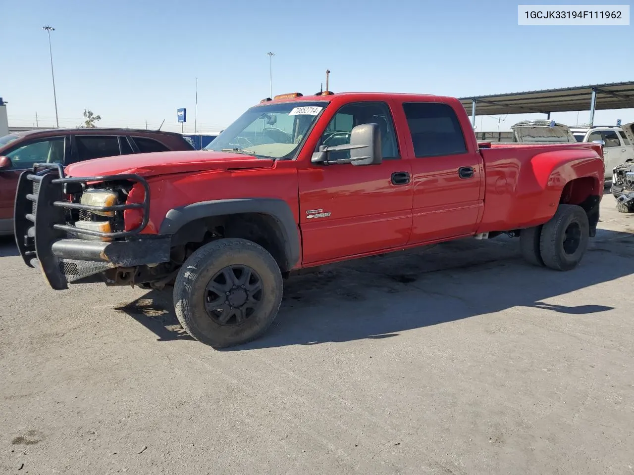 2004 Chevrolet Silverado K3500 VIN: 1GCJK33194F111962 Lot: 70852714