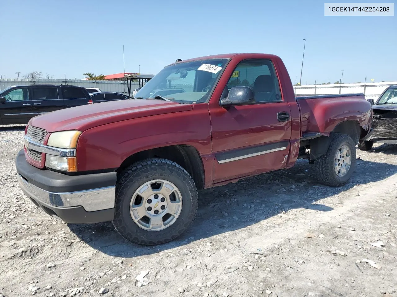 2004 Chevrolet Silverado K1500 VIN: 1GCEK14T44Z254208 Lot: 71186574