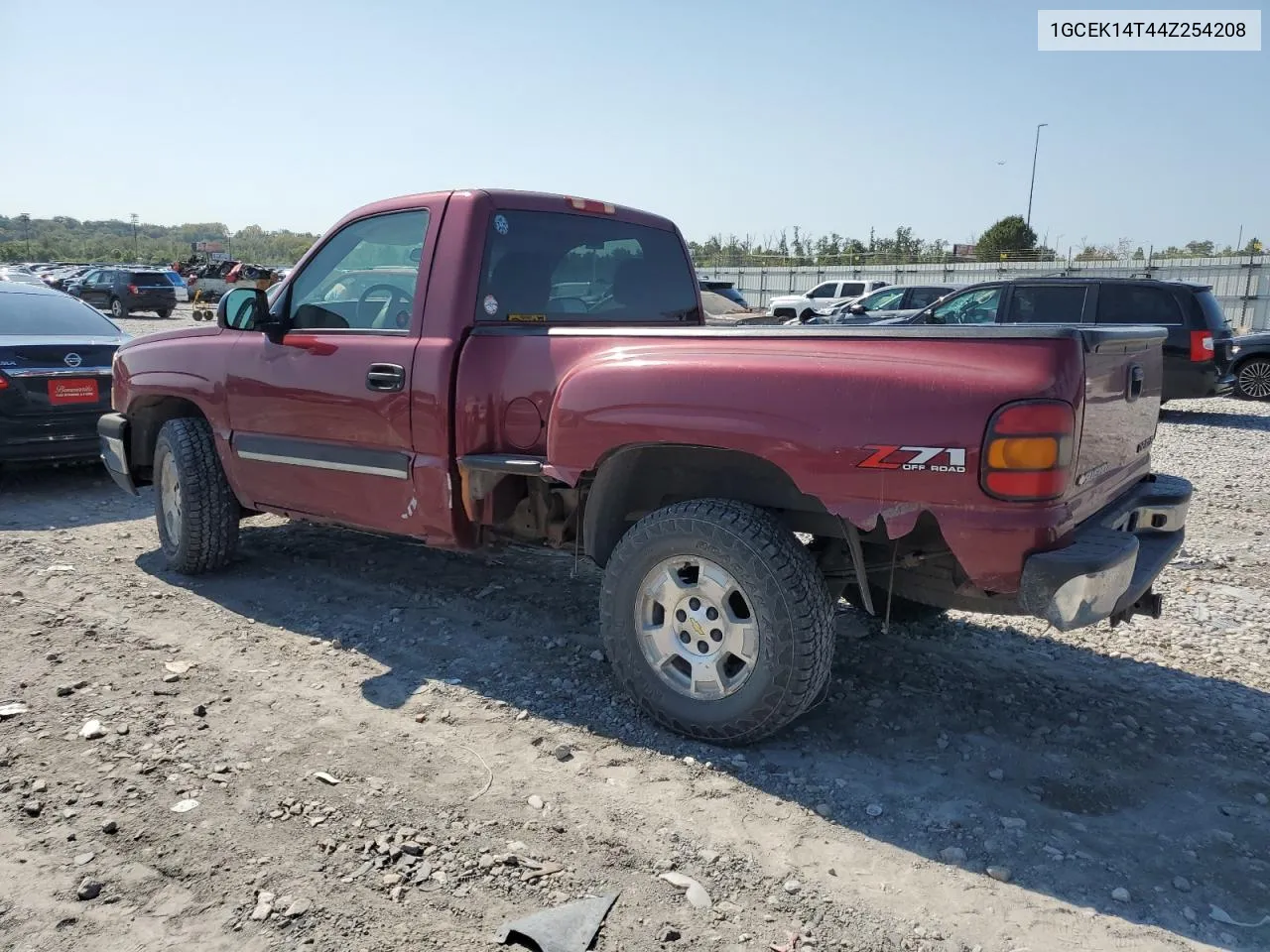 2004 Chevrolet Silverado K1500 VIN: 1GCEK14T44Z254208 Lot: 71186574