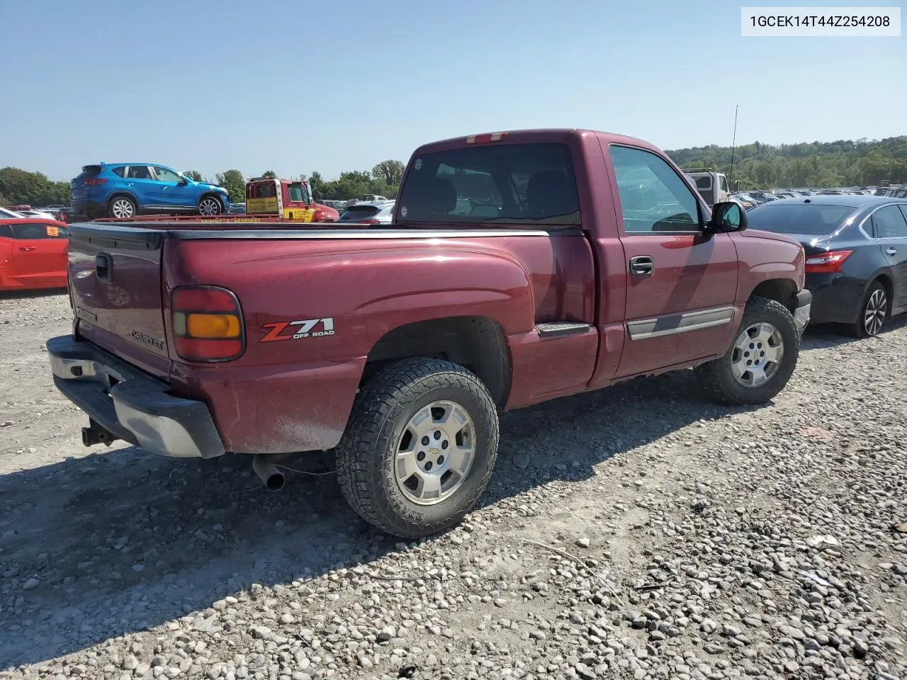 2004 Chevrolet Silverado K1500 VIN: 1GCEK14T44Z254208 Lot: 71186574