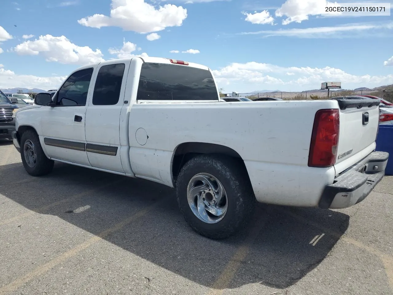 2004 Chevrolet Silverado C1500 VIN: 2GCEC19V241150171 Lot: 72155024